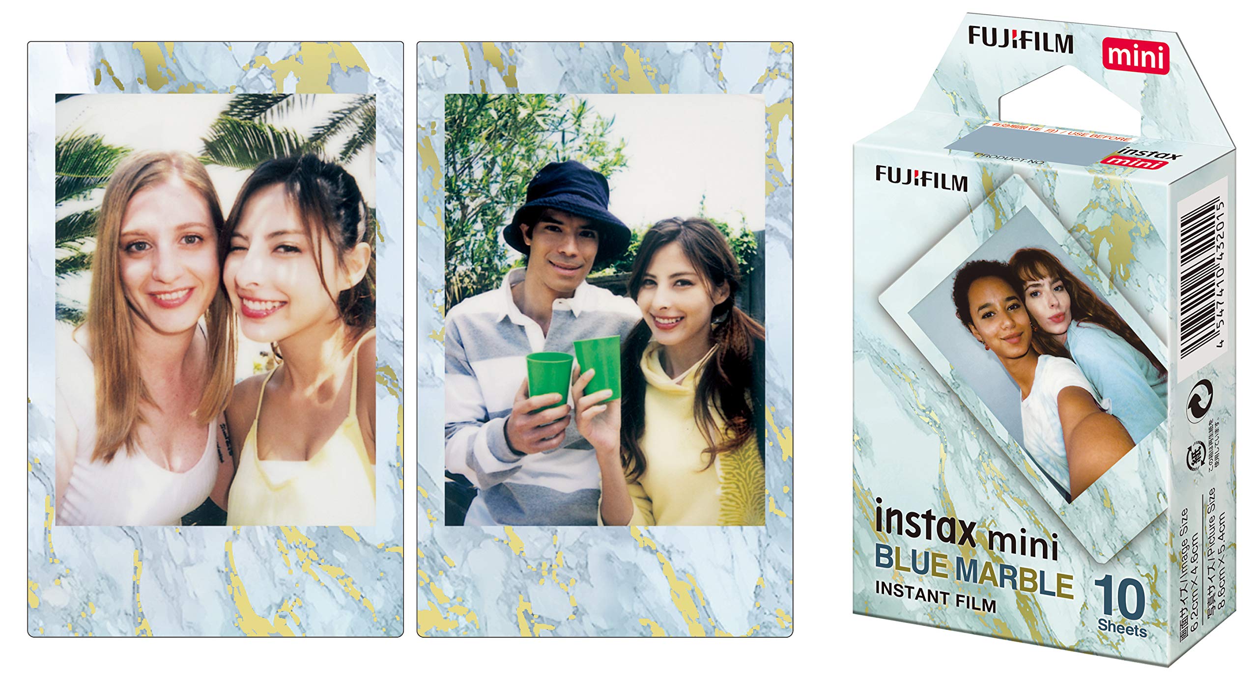 Fujifilm Instax Mini Blue Marble Film   10 Exposures