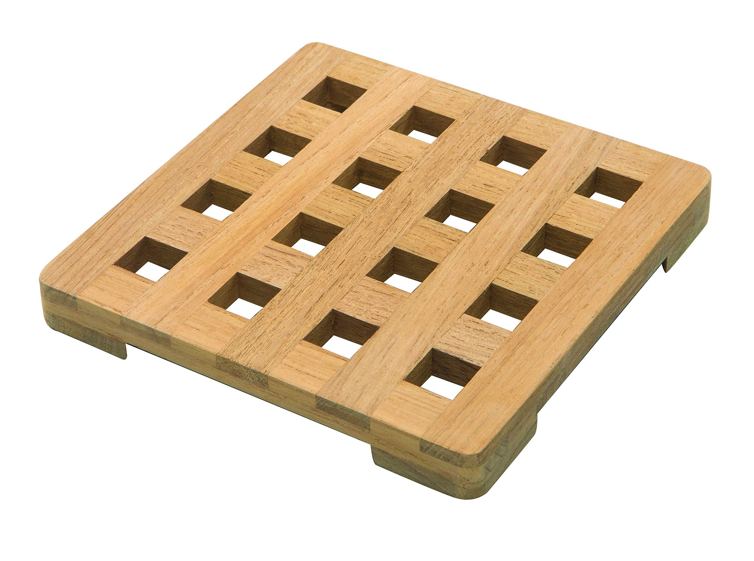 Whitecap 62420 Teak Small Square Trivet - 6'',WBKITB00MI9U6K0