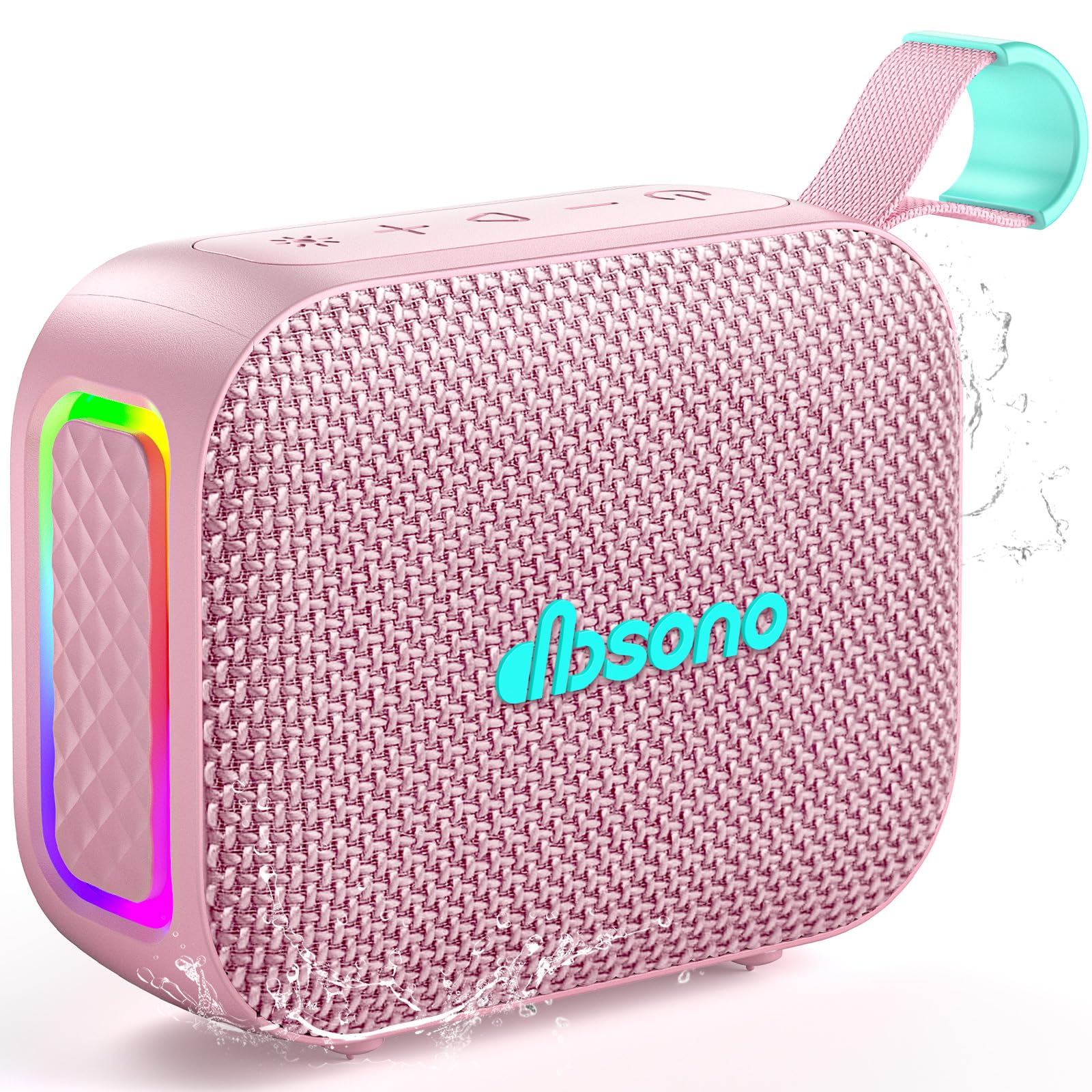 dbsono Portable Bluetooth Speaker Waterproof Wireless: IPX5 HD Sound Up to 24H Playtime, Birthday White Elephant Stocking Stuffe