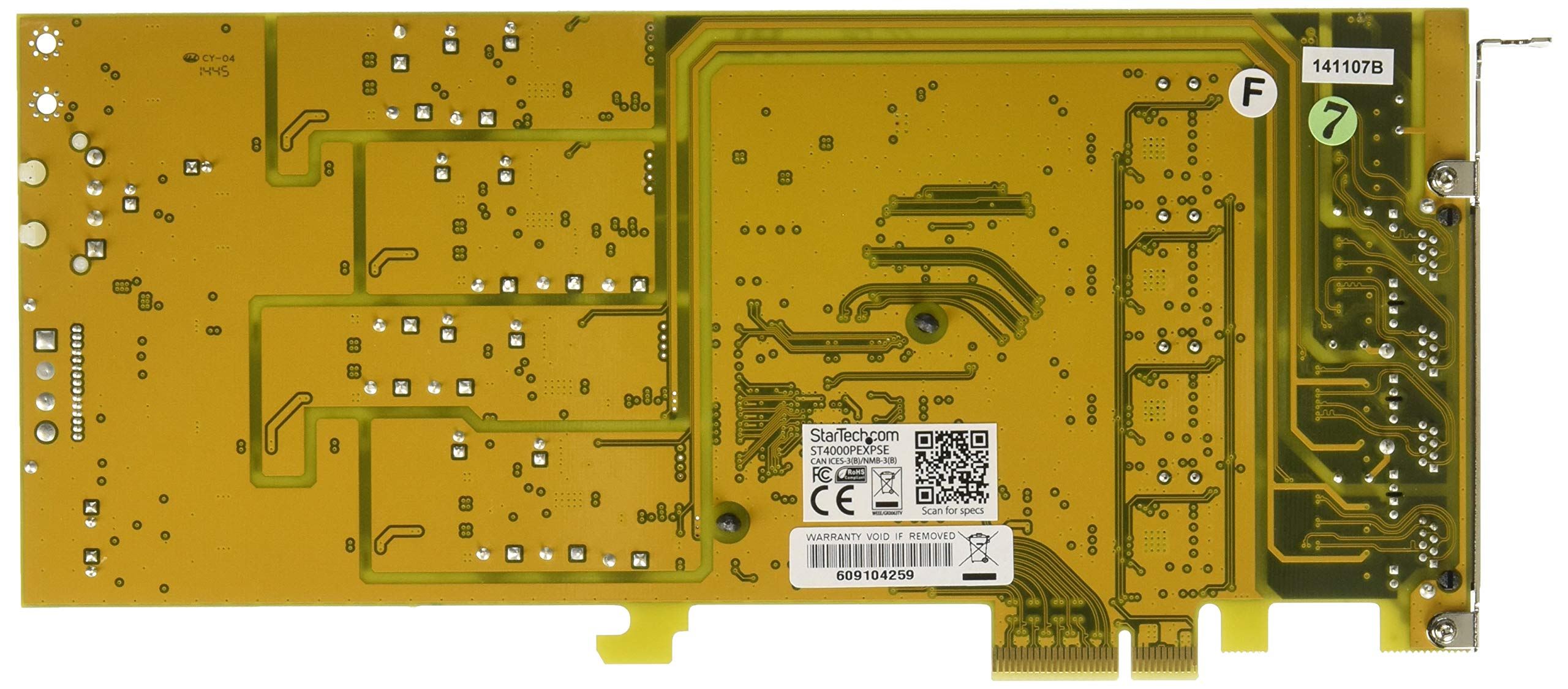 Startech.Com 4 Port Gigabit Poe (Power Over Ethernet) Card   Pcie Network Card   Poe / Poe+ Up To 25W Per Port   Pcie Nic   Giga