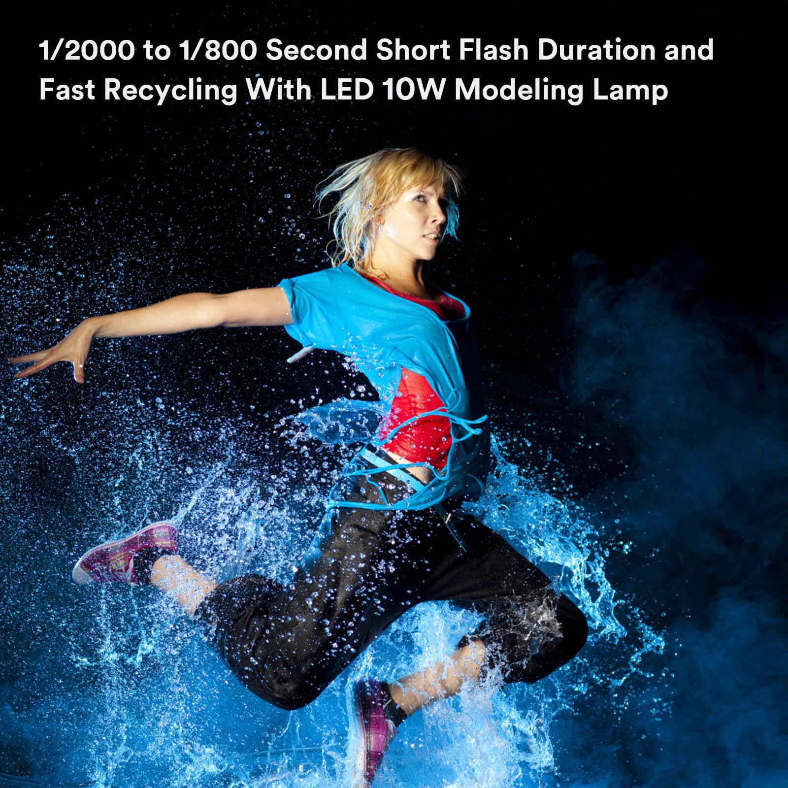 Godox Ms200V Ms200 V Studio Strobe Flash Light, 200W 110V 2.4G Compact Photography Flash, 10W Led Modeling Lamp, Bowens Mount Mo