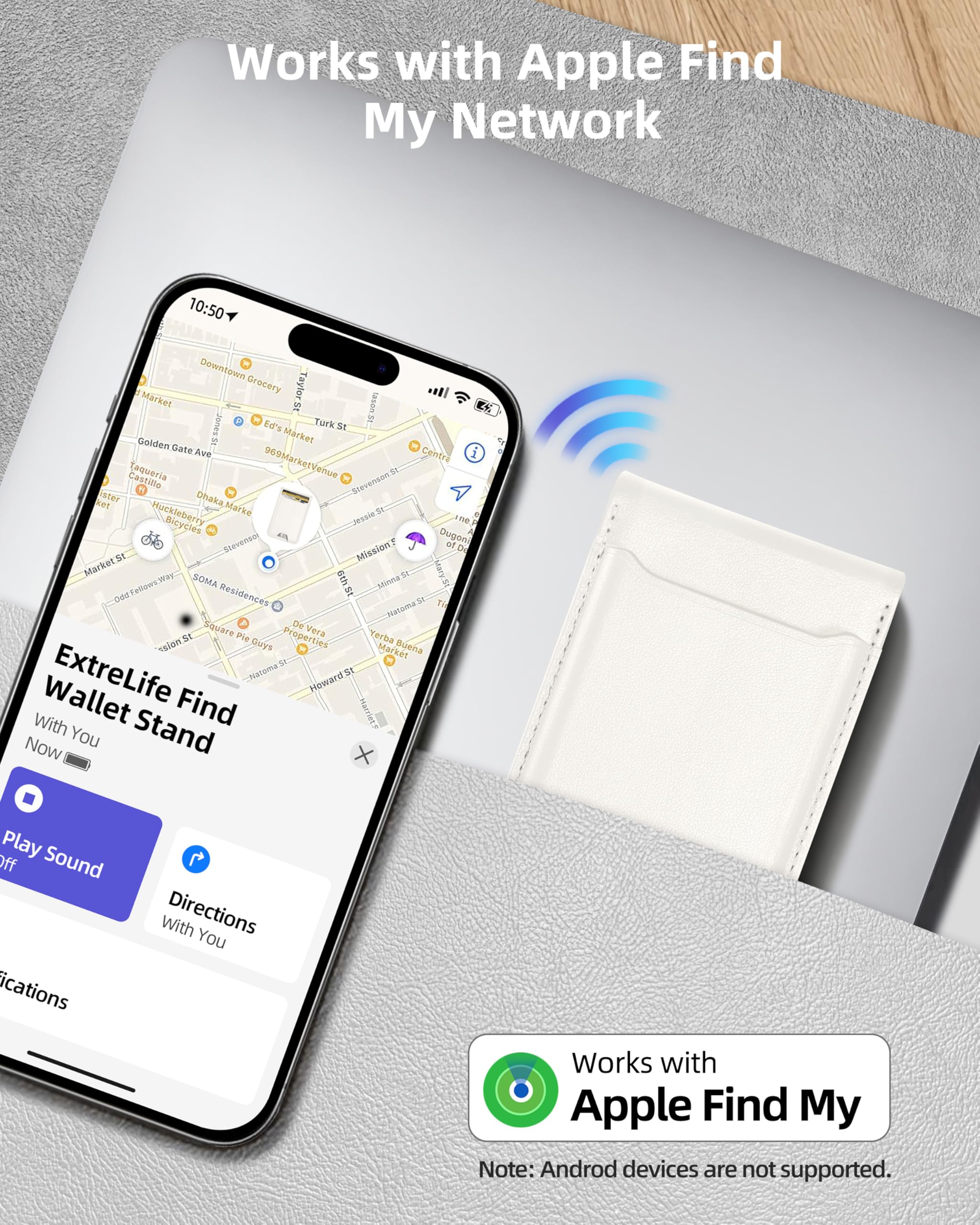 For Magsafe Wallet, Works With Apple Find My, Strongest Magnetic Wallet For Iphone 16/15/14/13/12 Series, For Iphone Wallet With