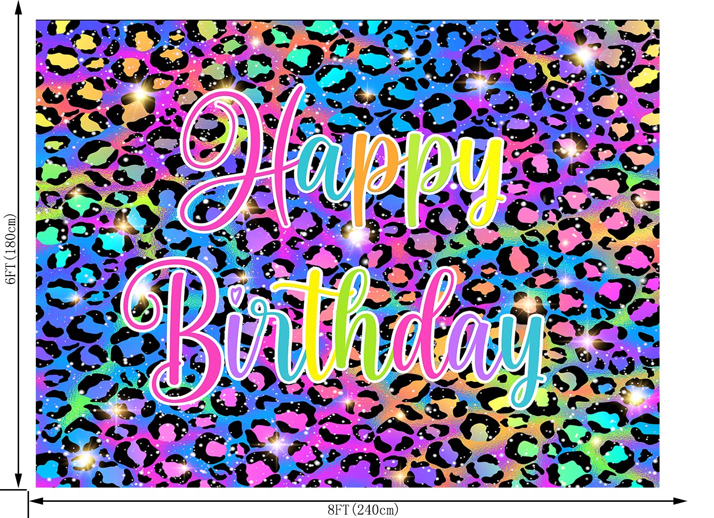 Colorful Neon Glow Birthday Backdrop For Photography Paint Splatter Graffiti Retro Disco Hip Pop Party Decorations Background Ra