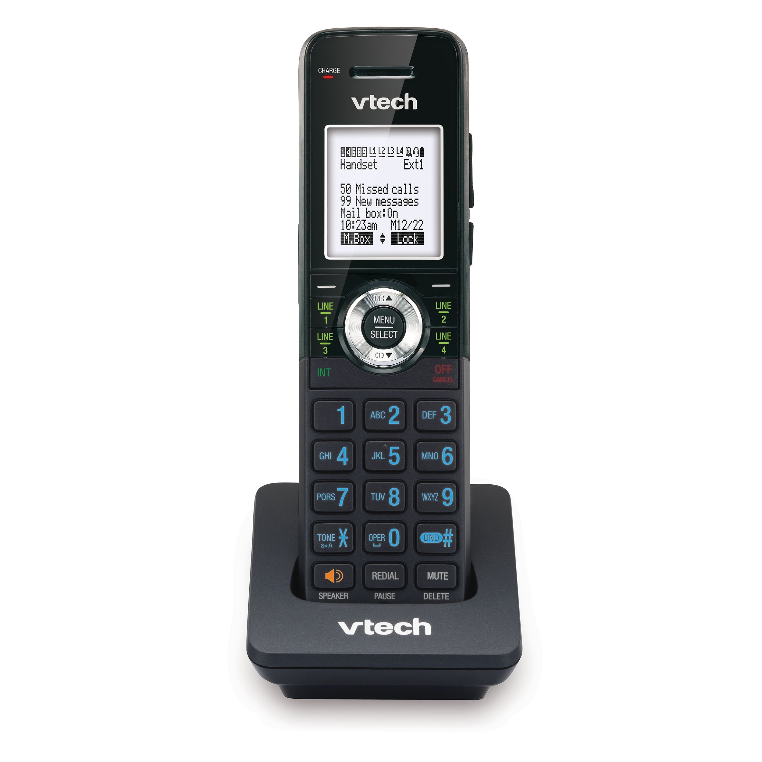 Vtech Accessory Handset For Vtech Am18447 Small Business System, Black