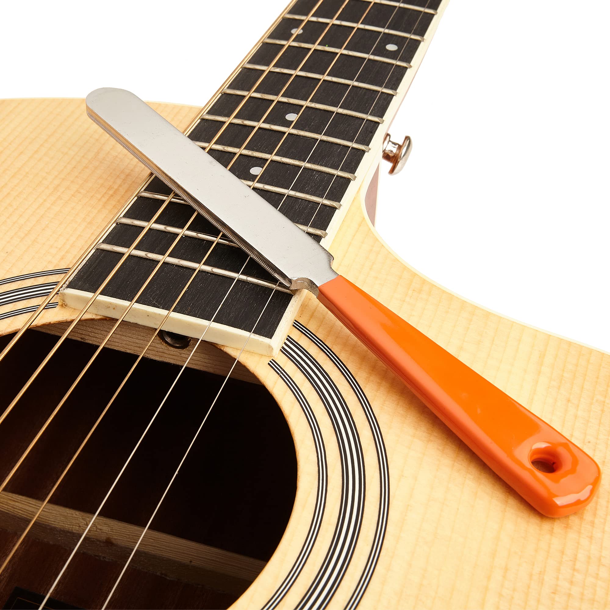 Miecoo 9Pcs Guitar Luthier Repair Tool Kit Includes Guitar Fret Leveling Sanding Beam Leveler, Guitar Fret Crowning File, String