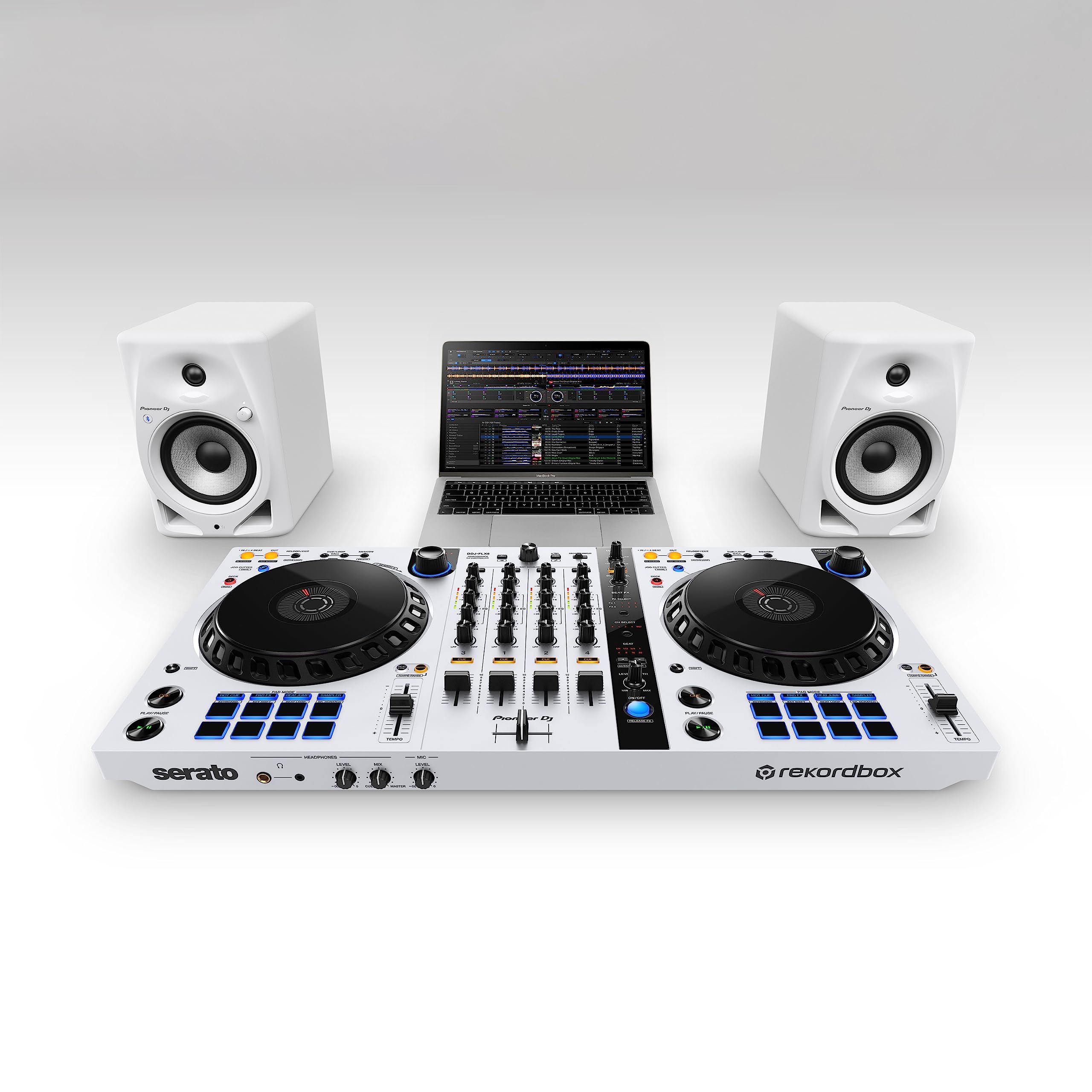 Pioneer Dj Dm 50D Bt W 5 Inch Desktop Active Monitor Speaker Pair With Bluetooth   White