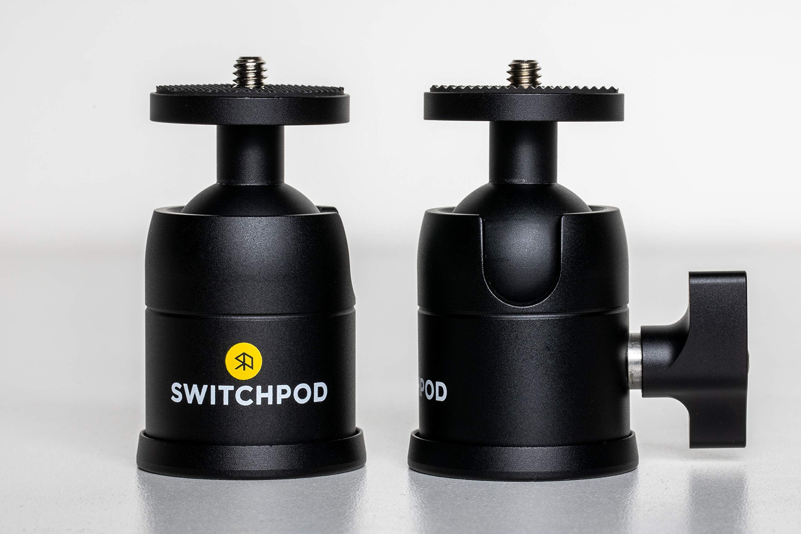 Switchpod Ball Head Aluminum Mount 360 Degree Rotating With 90 Degree Portrait Tilt For Dslr Camera Or Phone Adapter