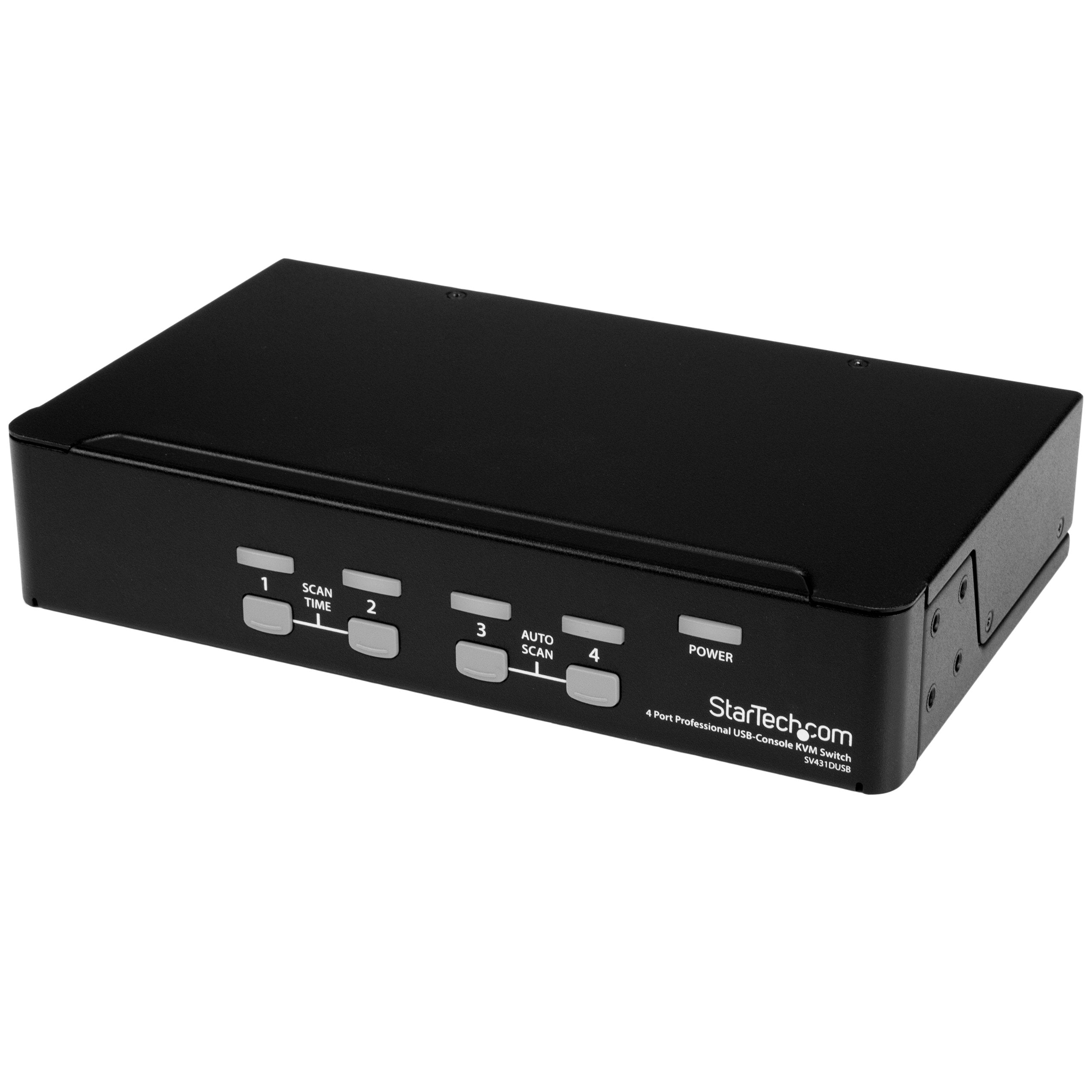 This Usb+Ps/2 4 Port Kvm Switch Lets You Control Multiple Ps/2 Or Usb Controlled