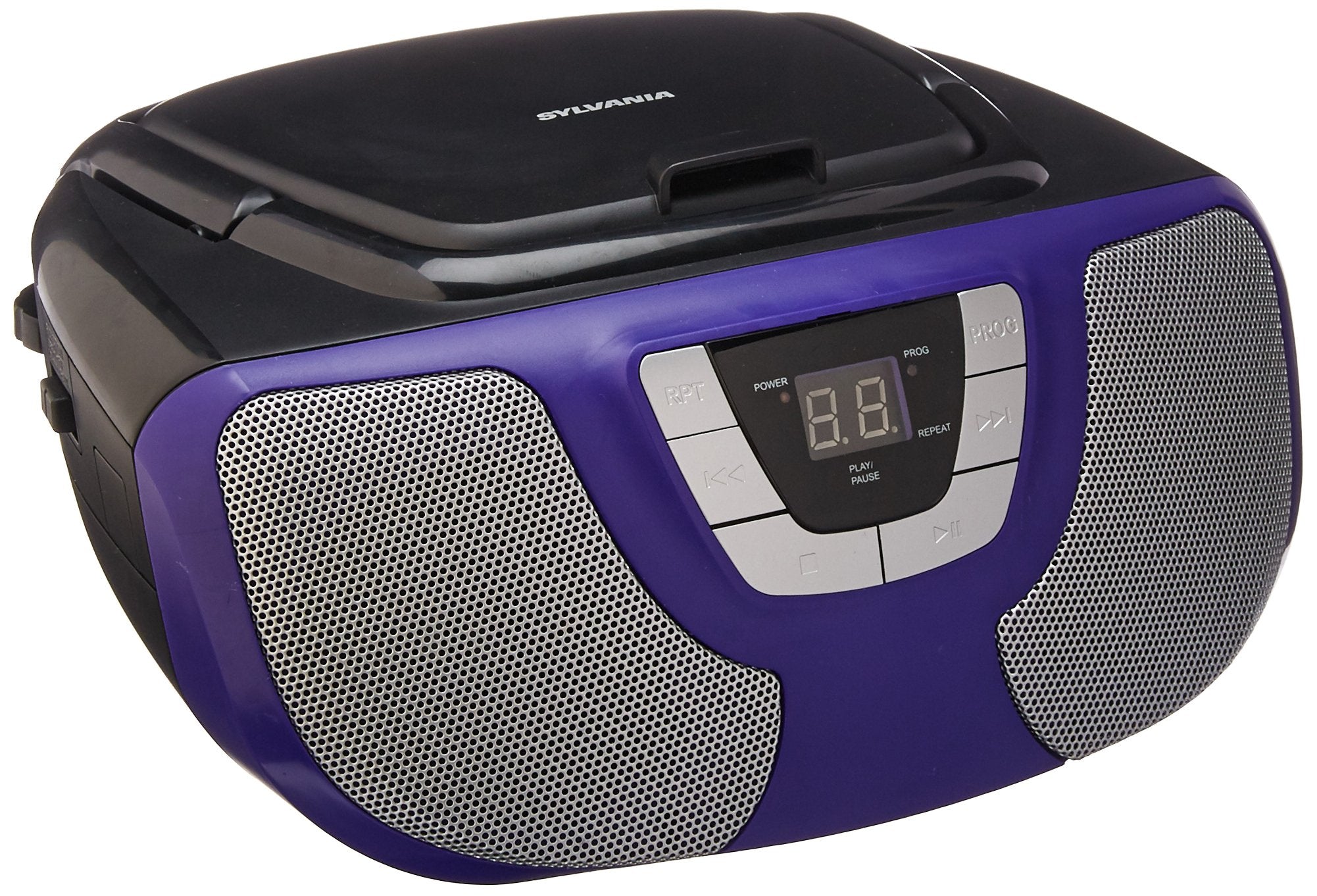 Unknown Sylvania Portable CD Player Boom Box with AM/FM Radio (Purple) (SRCD1025Purple)