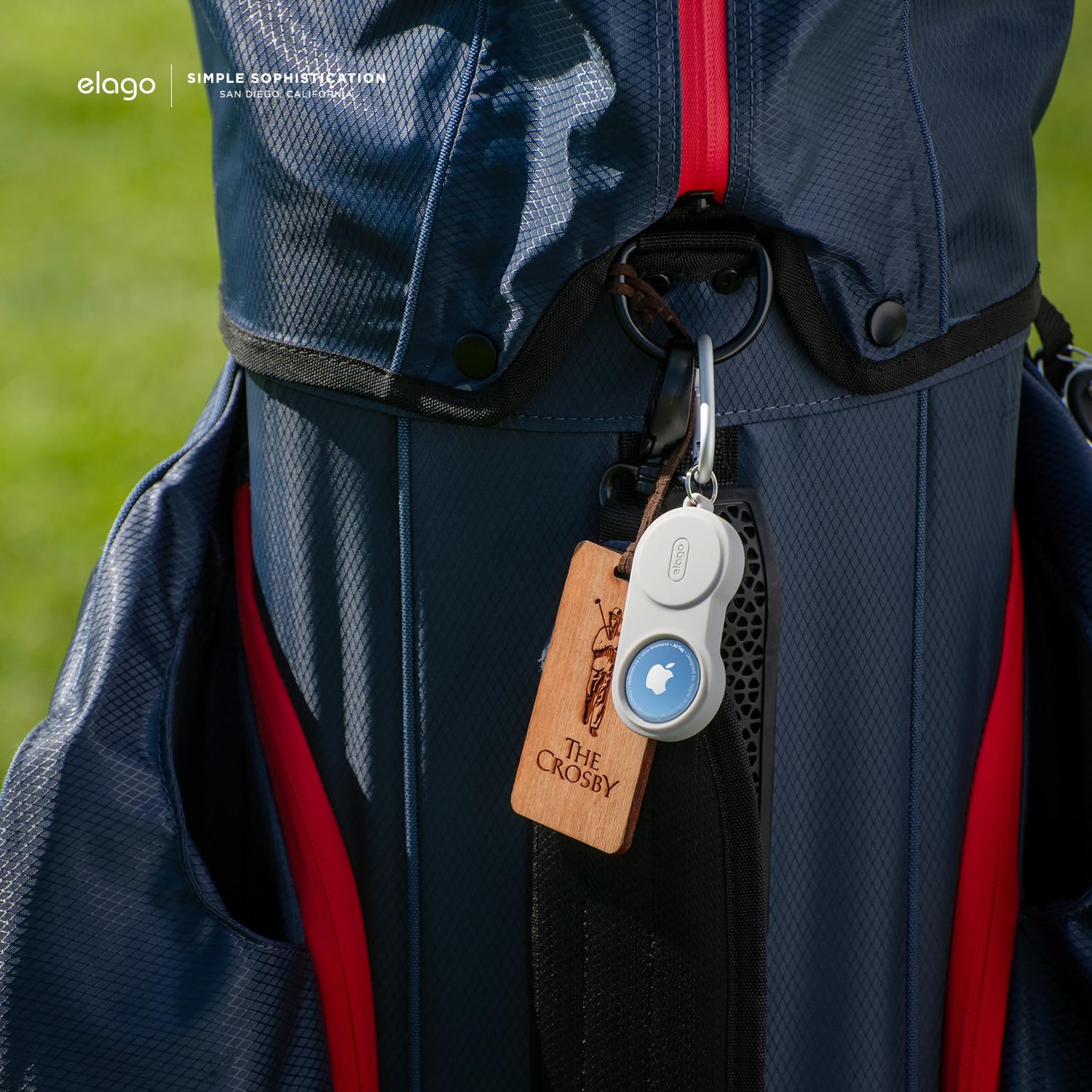 Elago W5 Case Keychain Compatible With Apple Airtags - (Track Dogs, Keys, Backpacks, Purses, Golf Rangefinders) Tracking Device