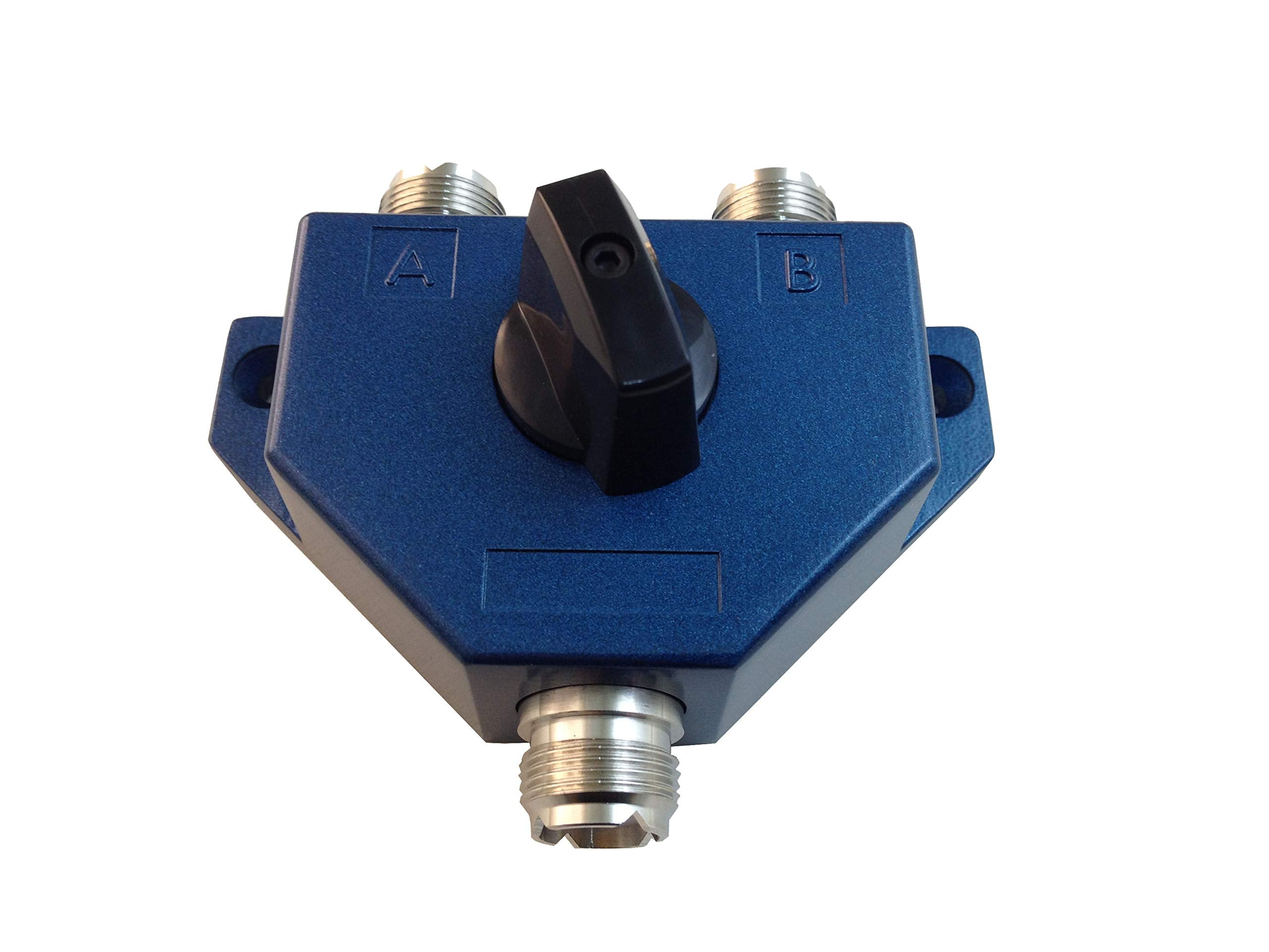 Anteenna Tw 102Blue 2 Position Coaxial Switch For 144/440Mhz Ham Cb Or Hf/Vhf/Uhf Radio Uhf Female (So 239) Connector Plated Ni