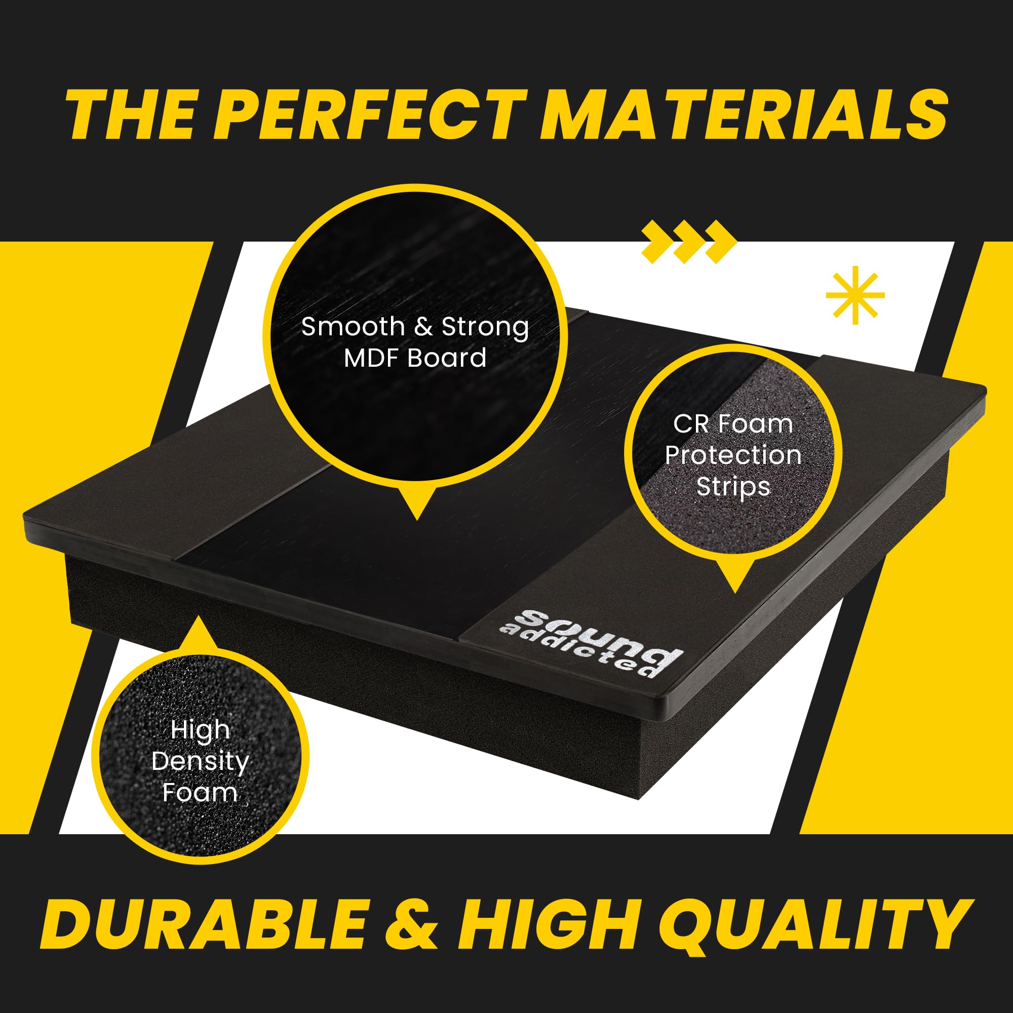 Sound Addicted Vibeboss P10 - Acoustic Isolation Platform Suitable For 8-10 Inches Subwoofers (13.7 X 15.7 X 2.5)