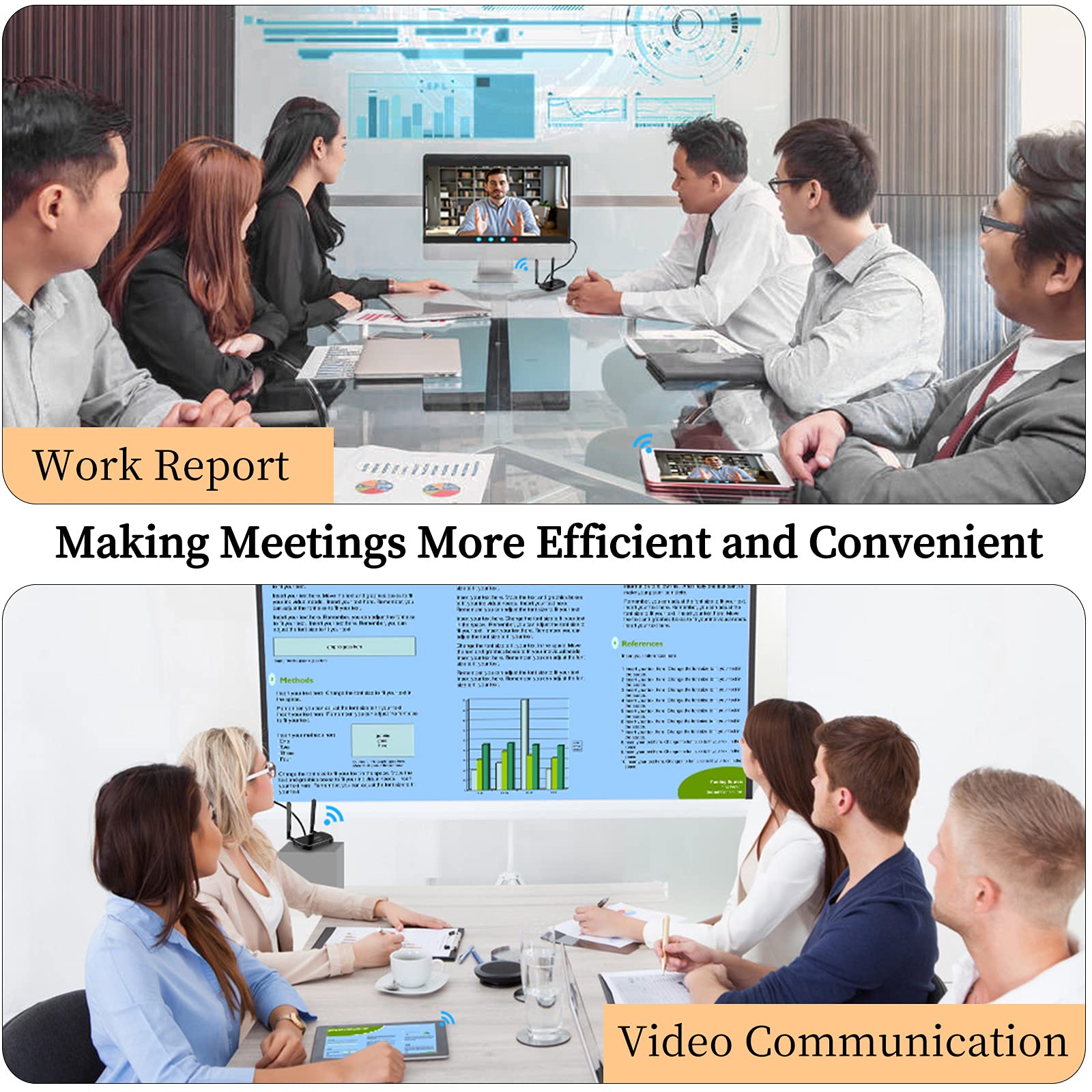 Wireless Hdmi Transmitter And Receiver 4K Kit, Full Hd 4K Wireless Presentation Equipment Hdmi Adapter, Plug And Play Streaming