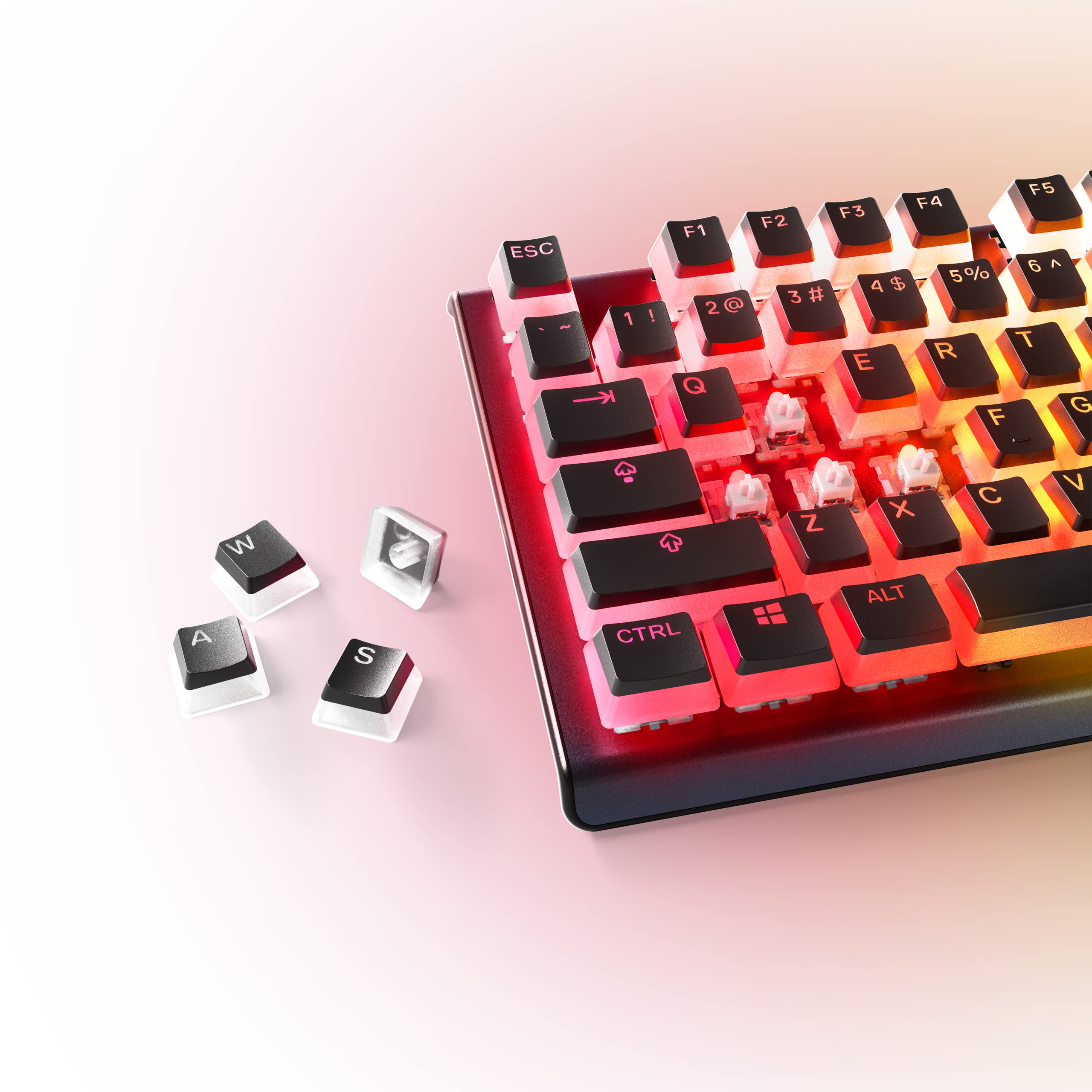 Steelseries Prismcaps   Double Shot Pudding Style Keycaps   Durable Pbt Thermoplastic   Compatible With A Wide Range Of Mechanic