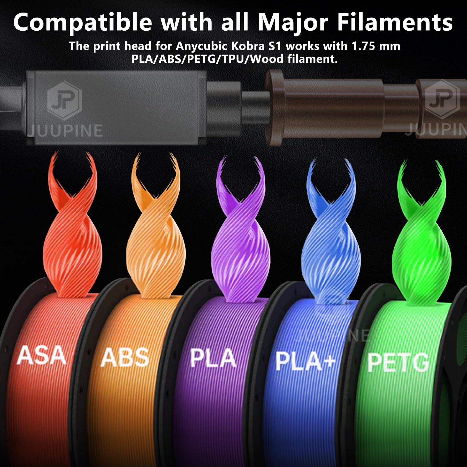 Upgraded 3 Pack Hardened Ceramic Hotend For Kobra S1 Combo 0.2Mm 0.4Mm 0.6Mm Stainless Steel Print Head Extruder Kit Hot End Hea