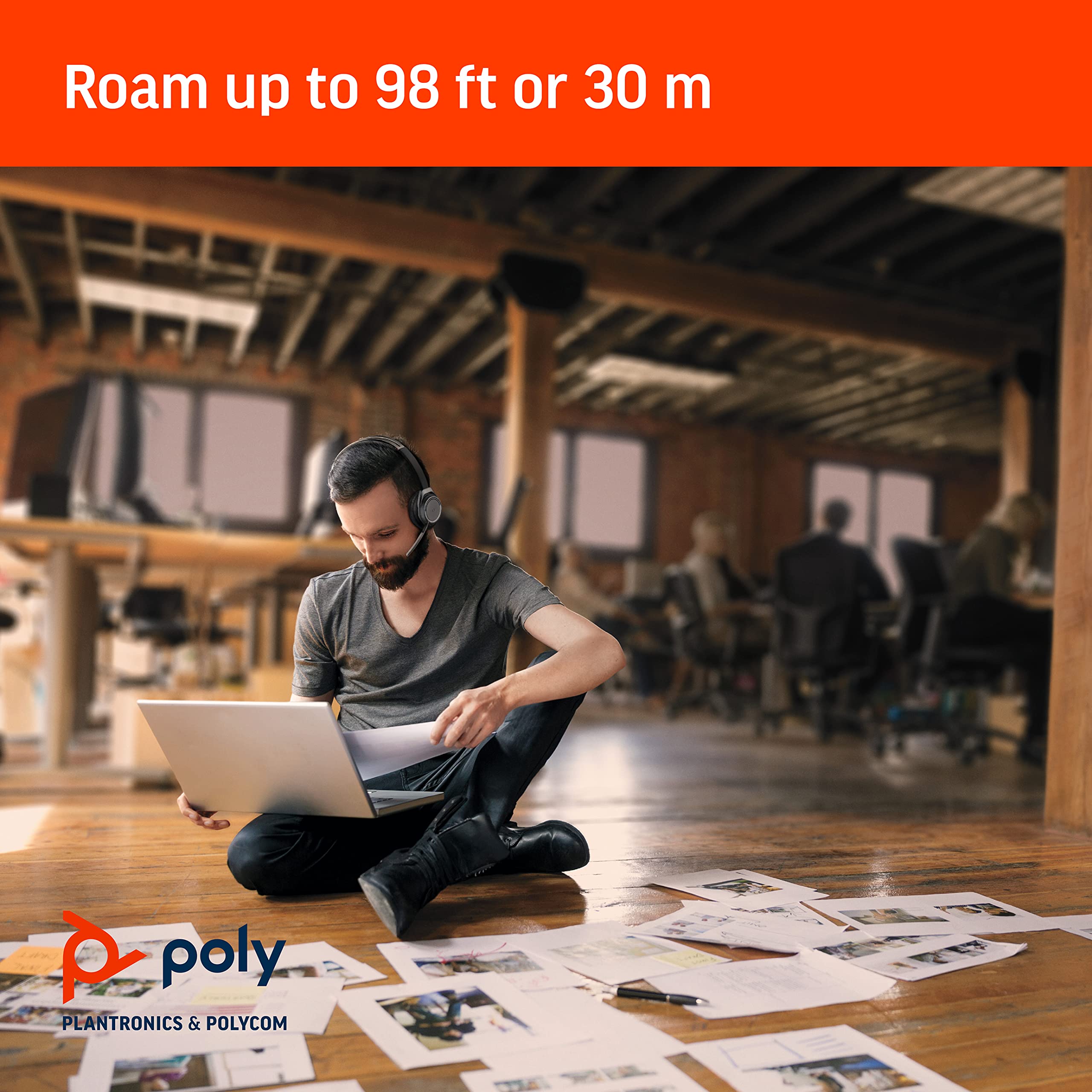 Plantronics Voyager Focus Headset B825, No Stand (202652-103)