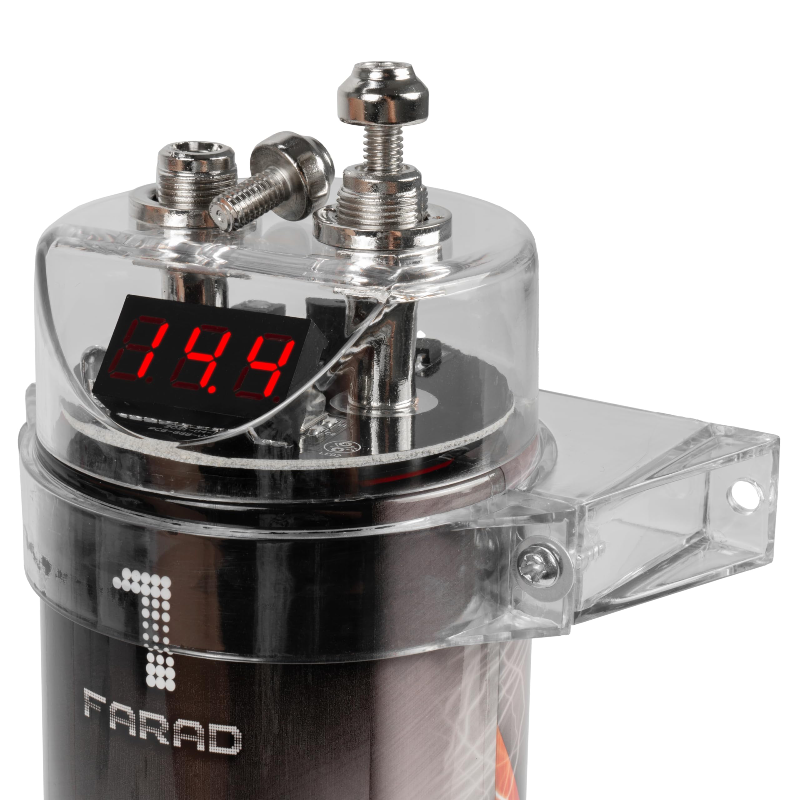 Belva Bb1D 1.0 Farad Car Audio Power Capacitor With Red Digital Voltage Display