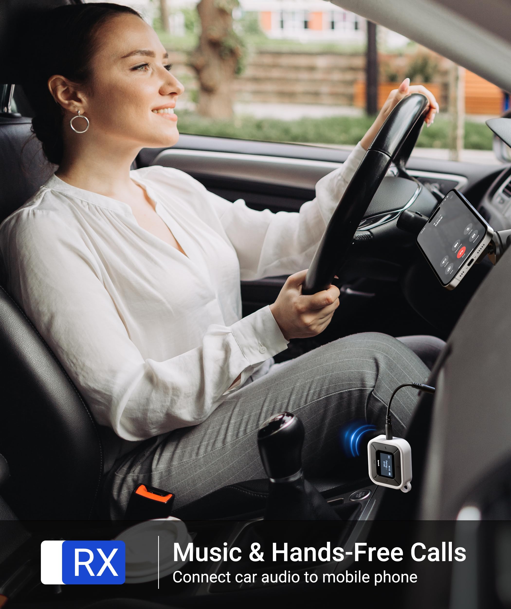 Syntech Airplane Bluetooth Transmitter Receiver For Airpods Or Headphones, Led Display Dual Pairs Low Latency Wireless Bluetooth