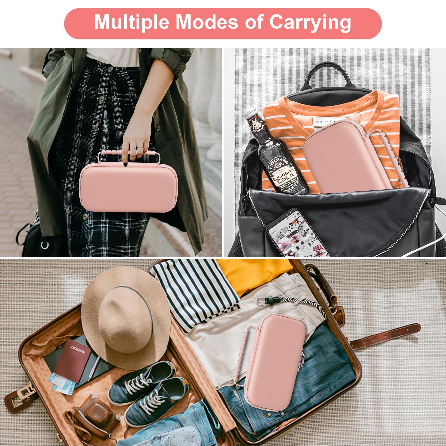 Canboc Carrying Case Compatible With Garmin Xero C1 Pro Compact Chronograph, Mesh Pocket Fit Cable, Portable Charger, Power Bank