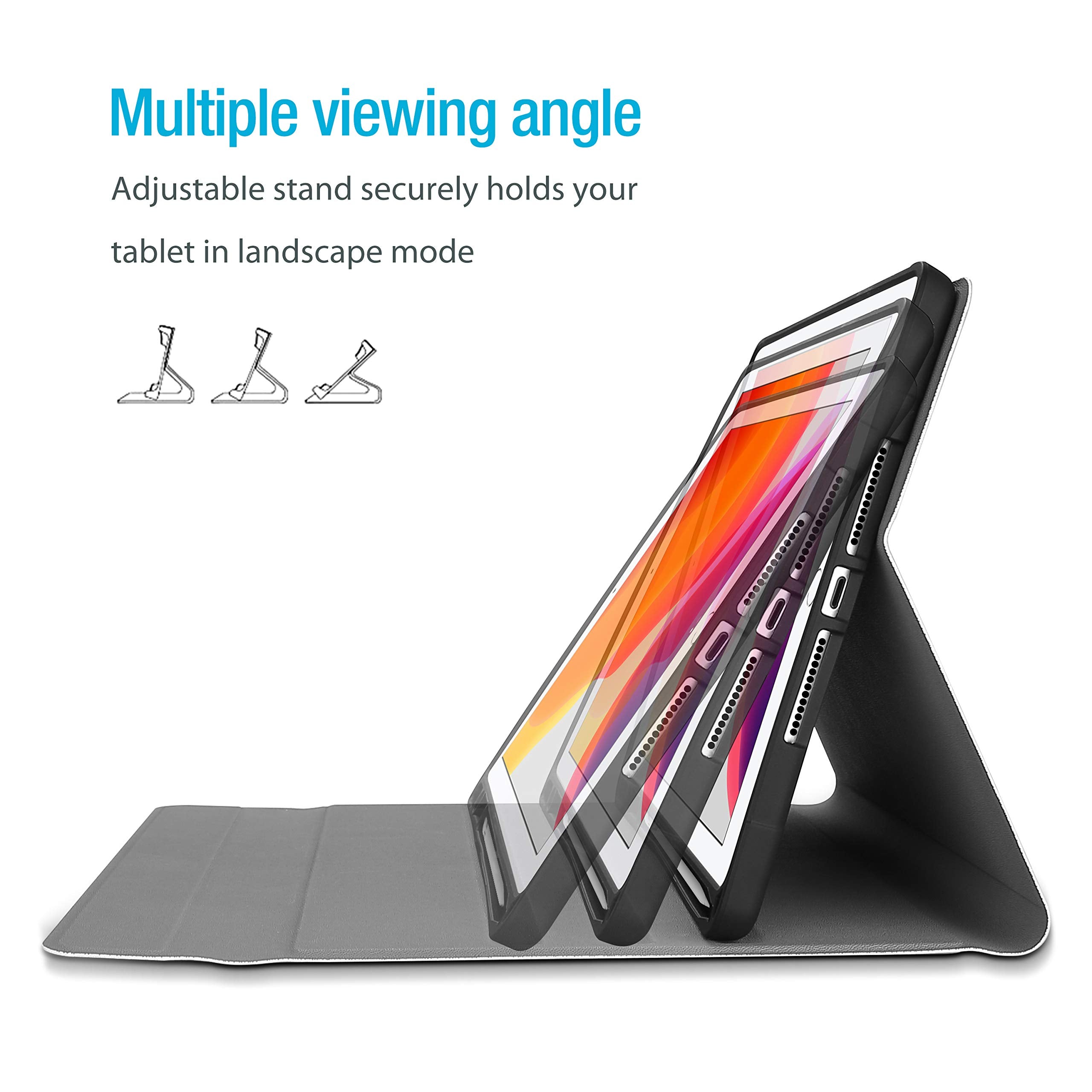 Procase Keyboard Case For Ipad 10.2 9Th Gen 2021/ 8Th Gen 2020/ 7Th Gen 2019/ Ipad Air 10.5'' 2019 / Ipad Pro 10.5 2017, Wireles