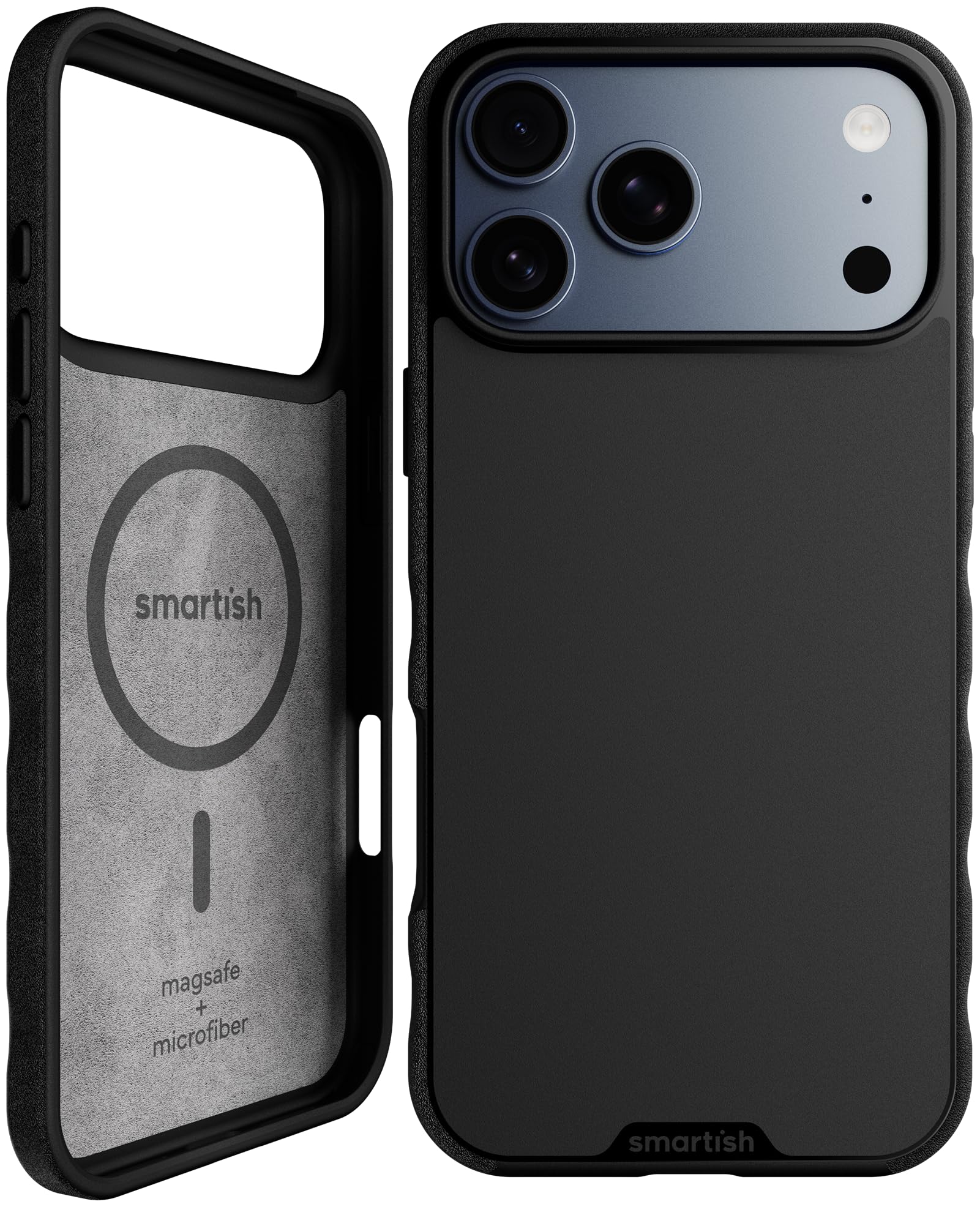 Smartish iPhone 17 Pro Max MagSafe Case - Gripmunk Magnetic Slim Case [Lightweight + Protective] Thin Grip Cover with Microfiber