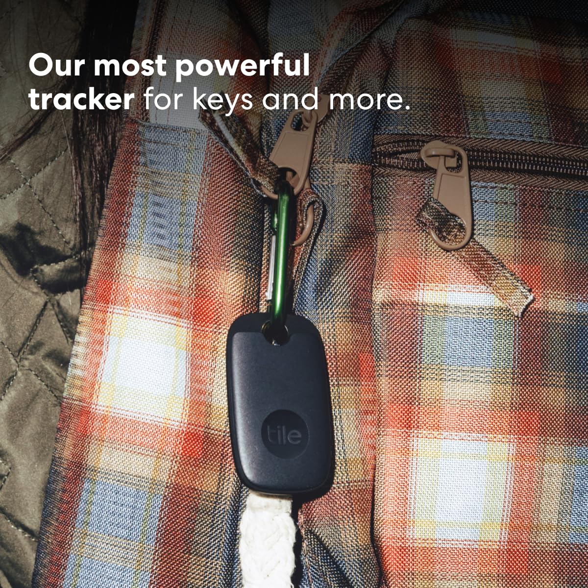 Tile Pro (2022) 1 Pack. Powerful Bluetooth Tracker, Keys Finder And Item Locator For Keys, Bags, And More; Up To 400 Ft Range. W