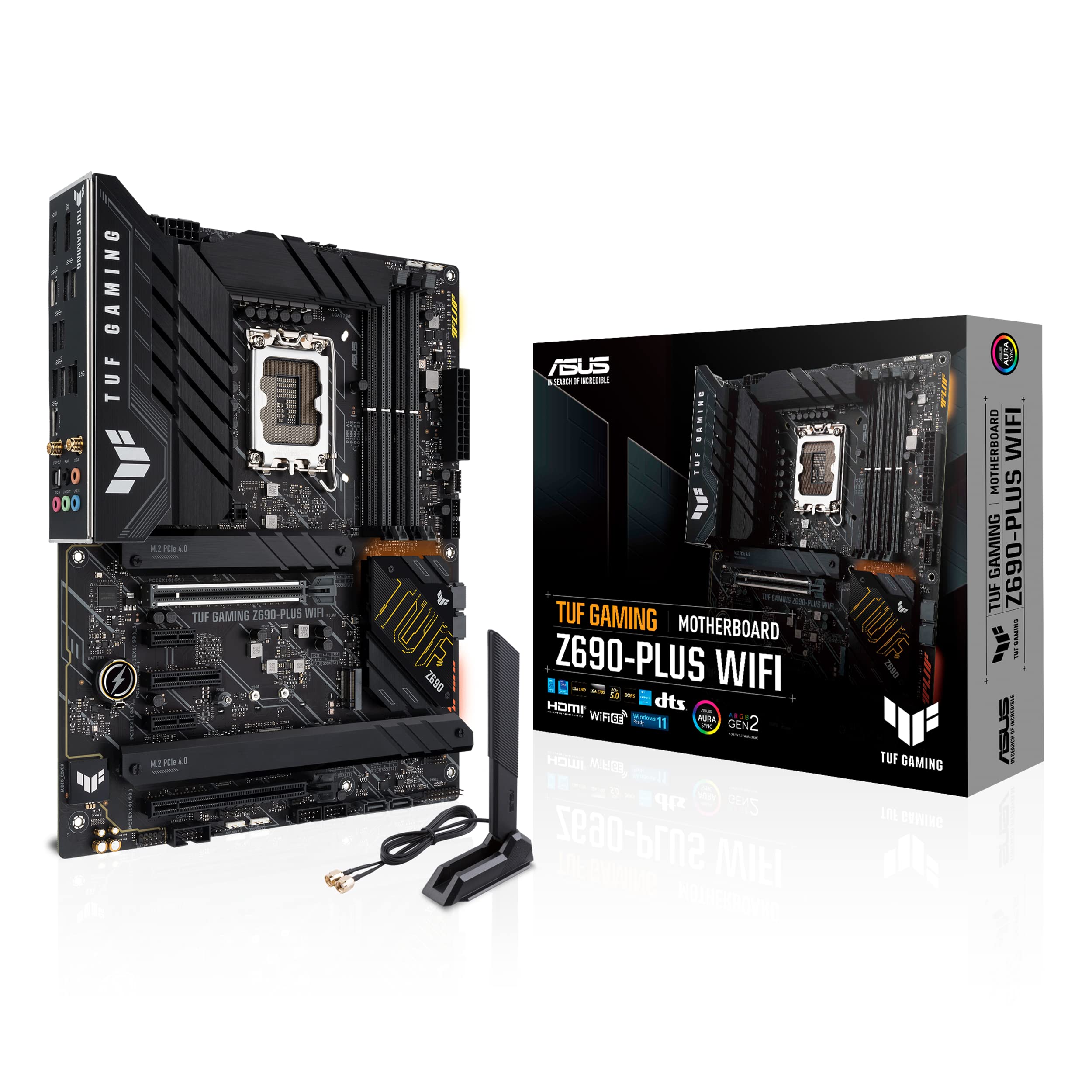 Asus Tuf Gaming Z690 Plus Wifi Lga 1700(Intel12Th Gen) Atx Gaming Motherboard(Pcie 5.0,Ddr5,4Xnvme Ssd,14+2 Power Stages,Wifi 6,