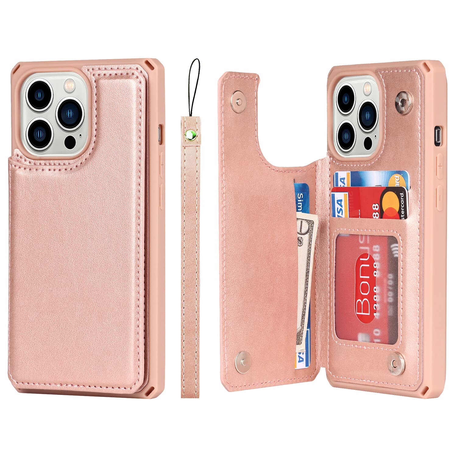 Cavor For Iphone 13 Pro Max Case With Card Holder,Iphone 13 Pro Max Wallet Case For Women Men,Phone Case Iphone 13 Pro Max Case