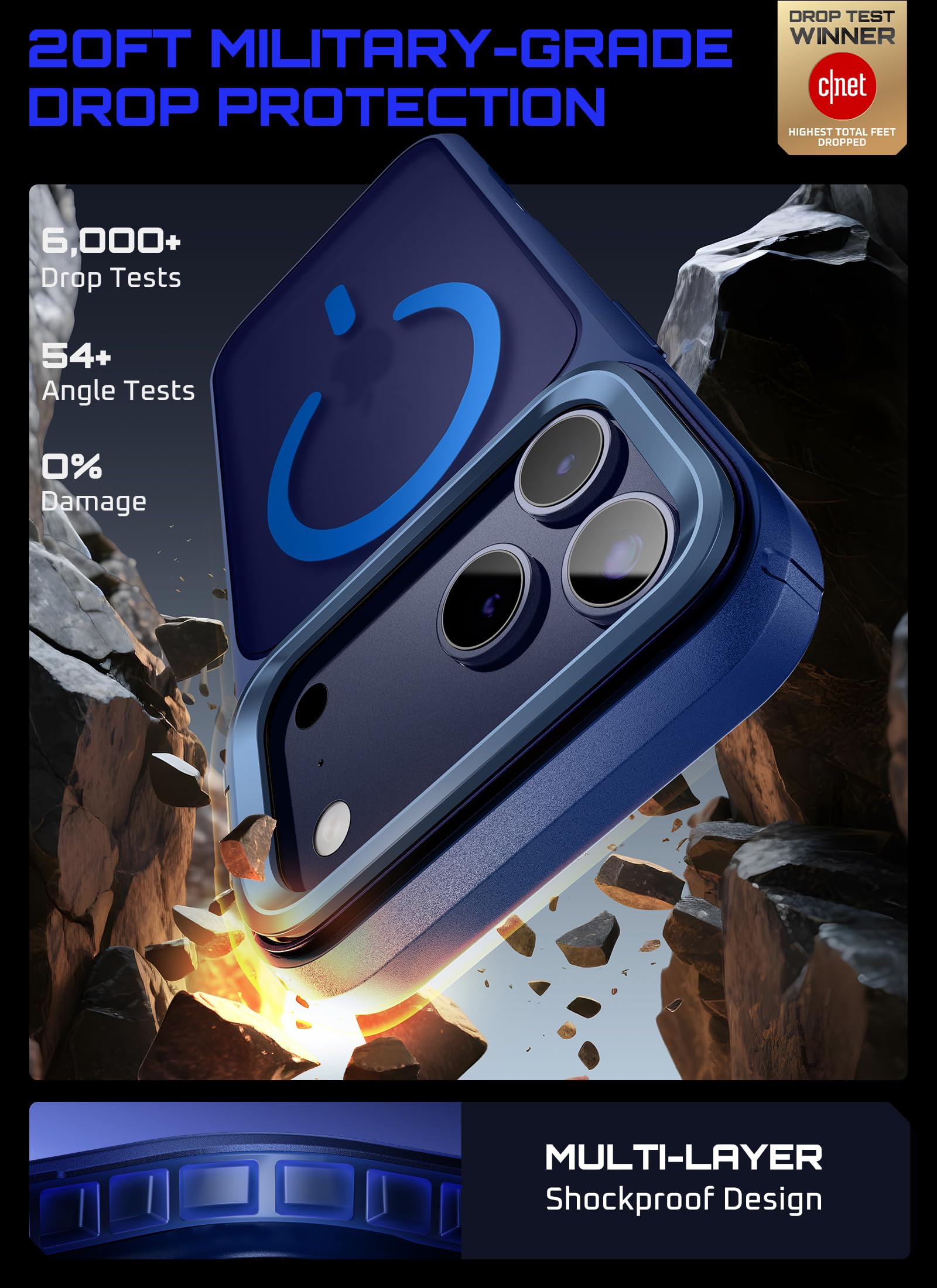 Supcase For Iphone 17 Pro Max Case With Camera Control Button (Unicorn Beetle Mag), [Compatible With Magsafe] [Built-In Kickstan