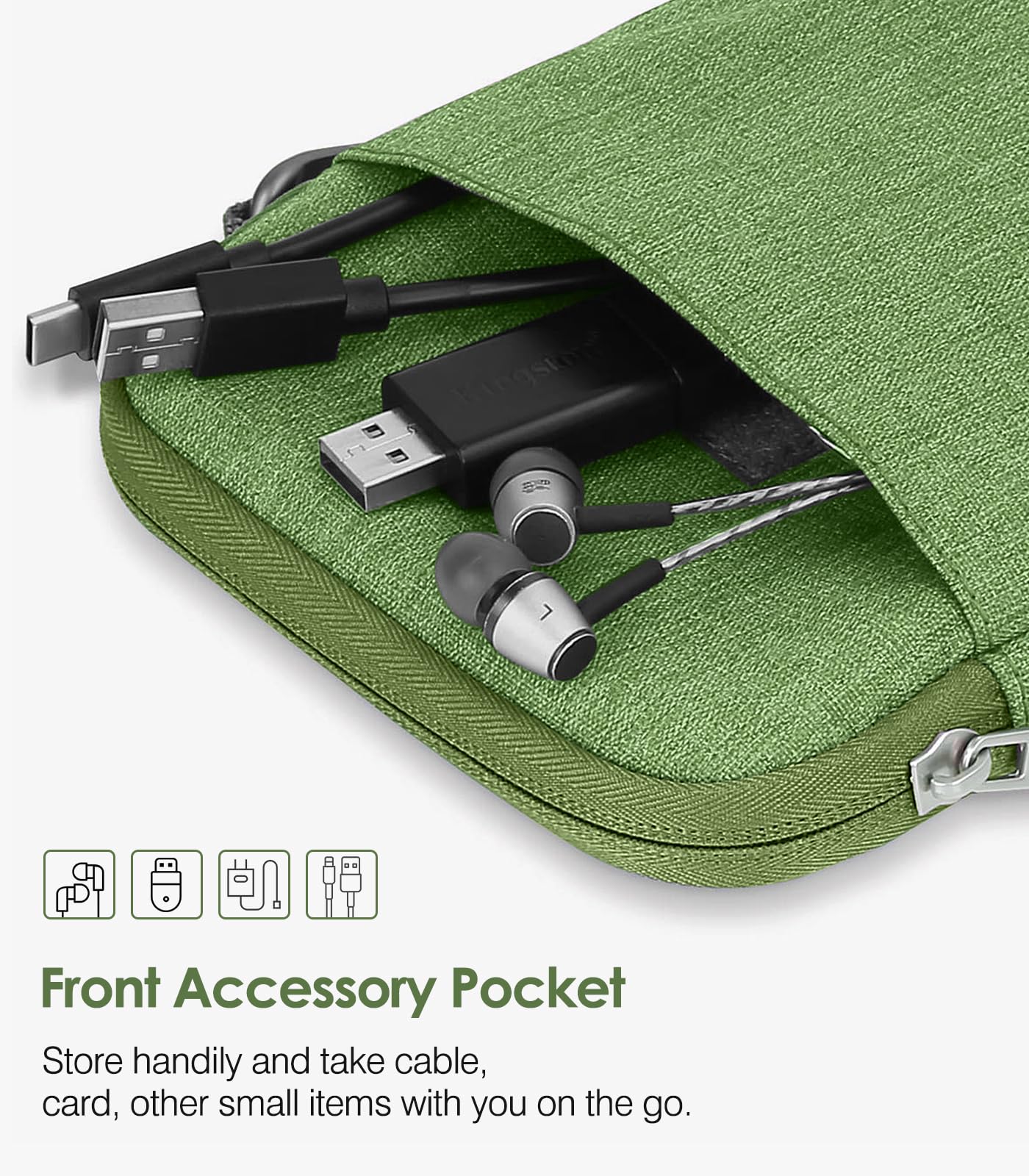 Moko 6 7 Inch Kindle Sleeve Bag, Protective Nylon Cover Compatible With Kindle Paperwhite 2021, Fire 7 2022, All New Kindle/Kids