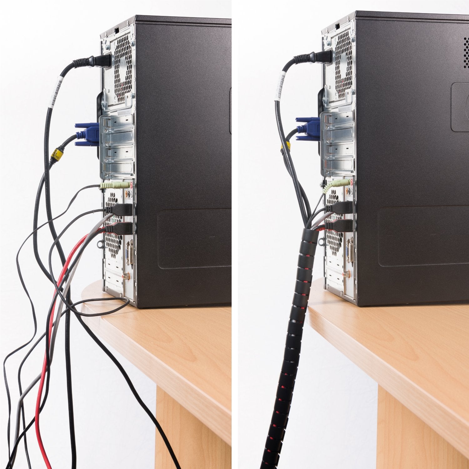 D Line Cable Zipper Cord Tube Organizer With Zip Tool, Cable Management Sleeve, Cover For Long Wire Runs, 1 Inch Diameter (8.2 F