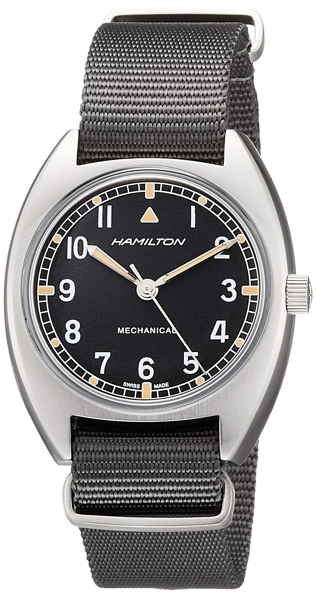 Hamilton Watch Khaki Aviation Pilot Pioneer Mechanical | Swiss Made | 36Mm X 33Mm Stainless Steel Case | Black Dial Analog Watch