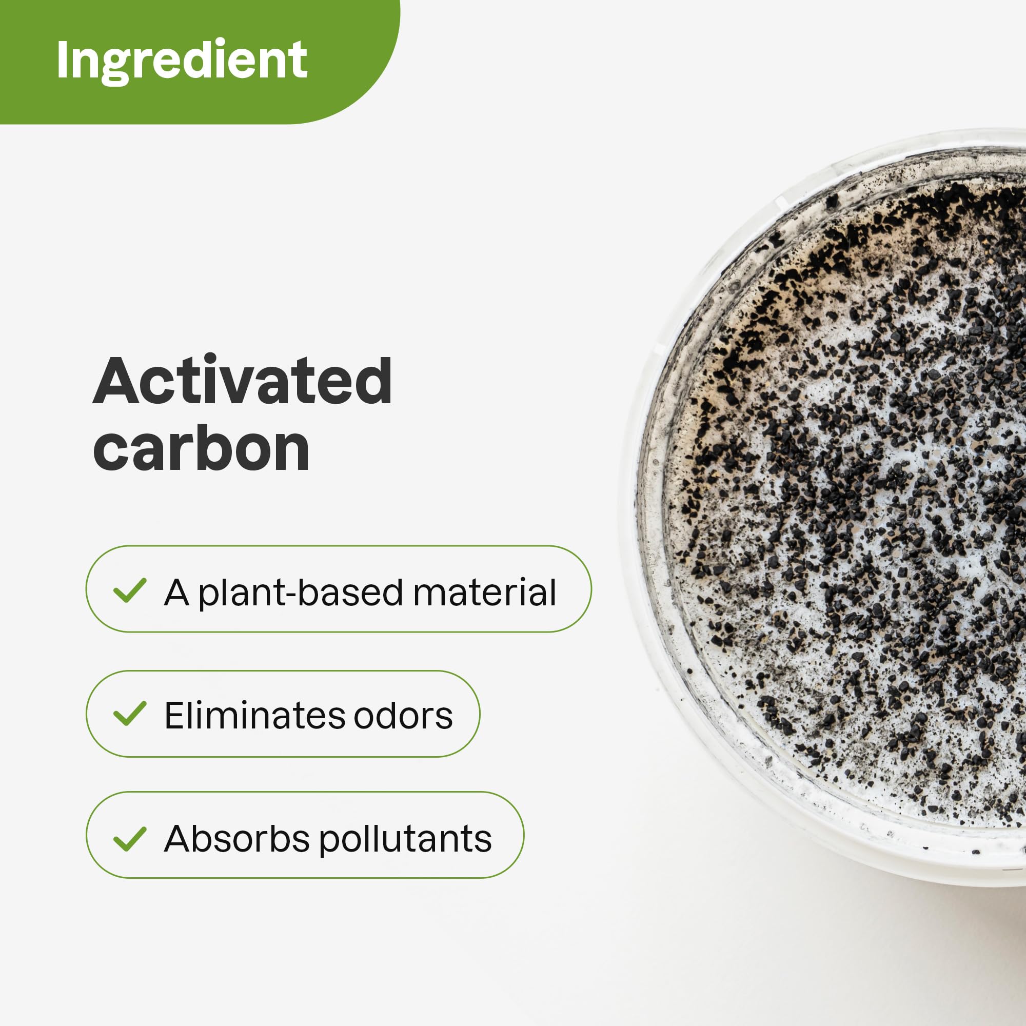 Attitude Bio Absorbant Air Purifier With Activated Carbon, Plant  And Mineral Based, Absorbs Odors, Vegan, Lemon, 8 Ounces