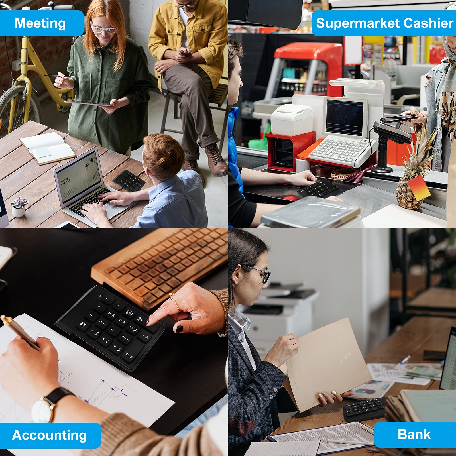 Numeric Keypad For Laptop,10 Key Usb Keypad, Numerical Keypad Wired Portable Ultra Slim Mini Numpad External Numbers Keyboard Pa