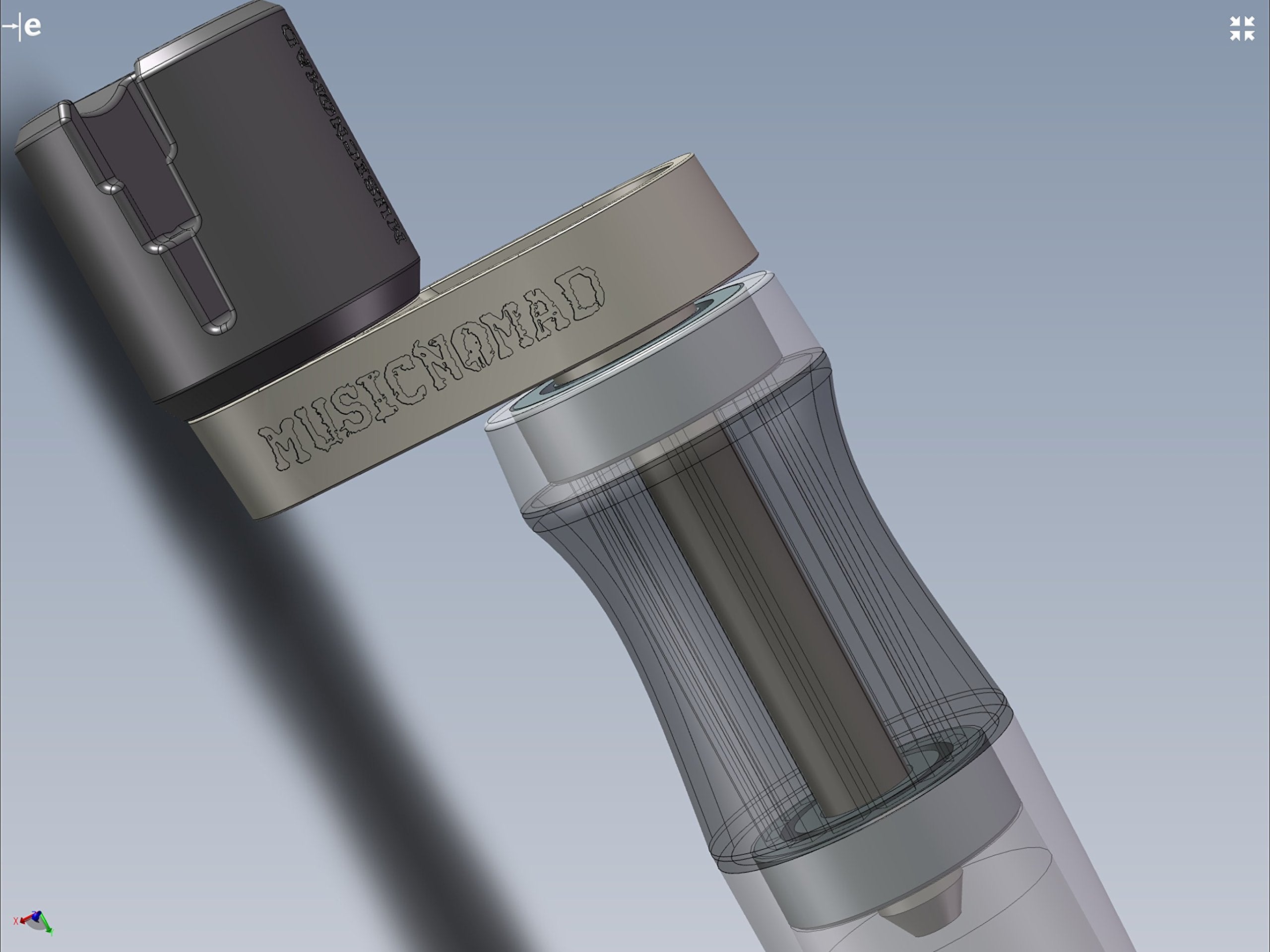 Musicnomad Mn221 Grip Guitar String Peg Winder, Rubber Lined & Dual Bearing