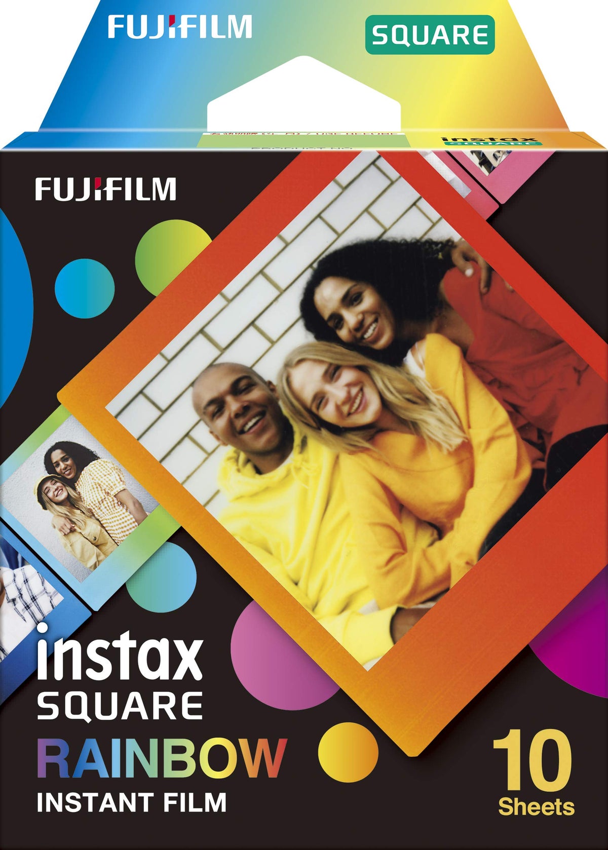 Fujifilm Instax Square Rainbow Film   10 Exposures