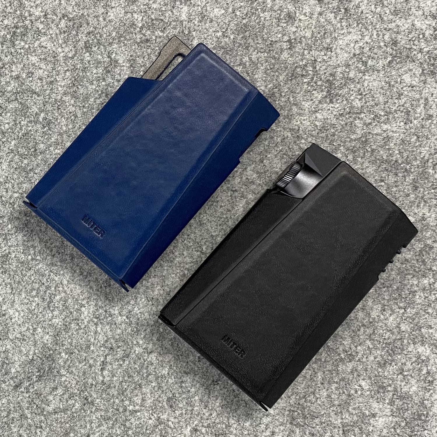 Miter Case Miter Case Compatible For Astell&Kern Kann Max , Hand Crafted Pu Leather Case Cover For Kannmax (Navy)