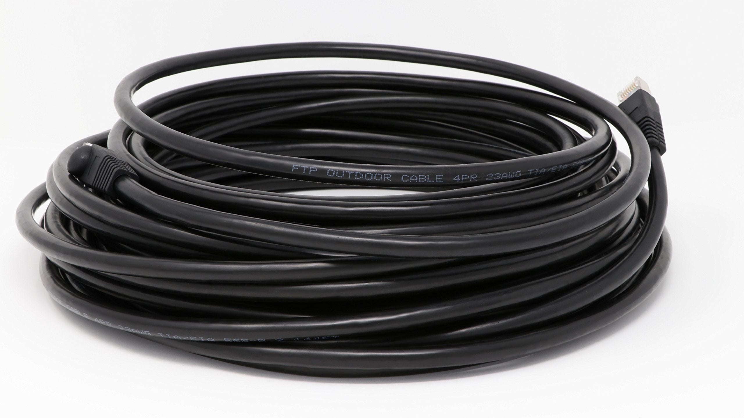 Ultra Spec Cables 150Ft Cat5E Outdoor Waterproof Ethernet Cable Direct Burial Shielded (Pure Copper)