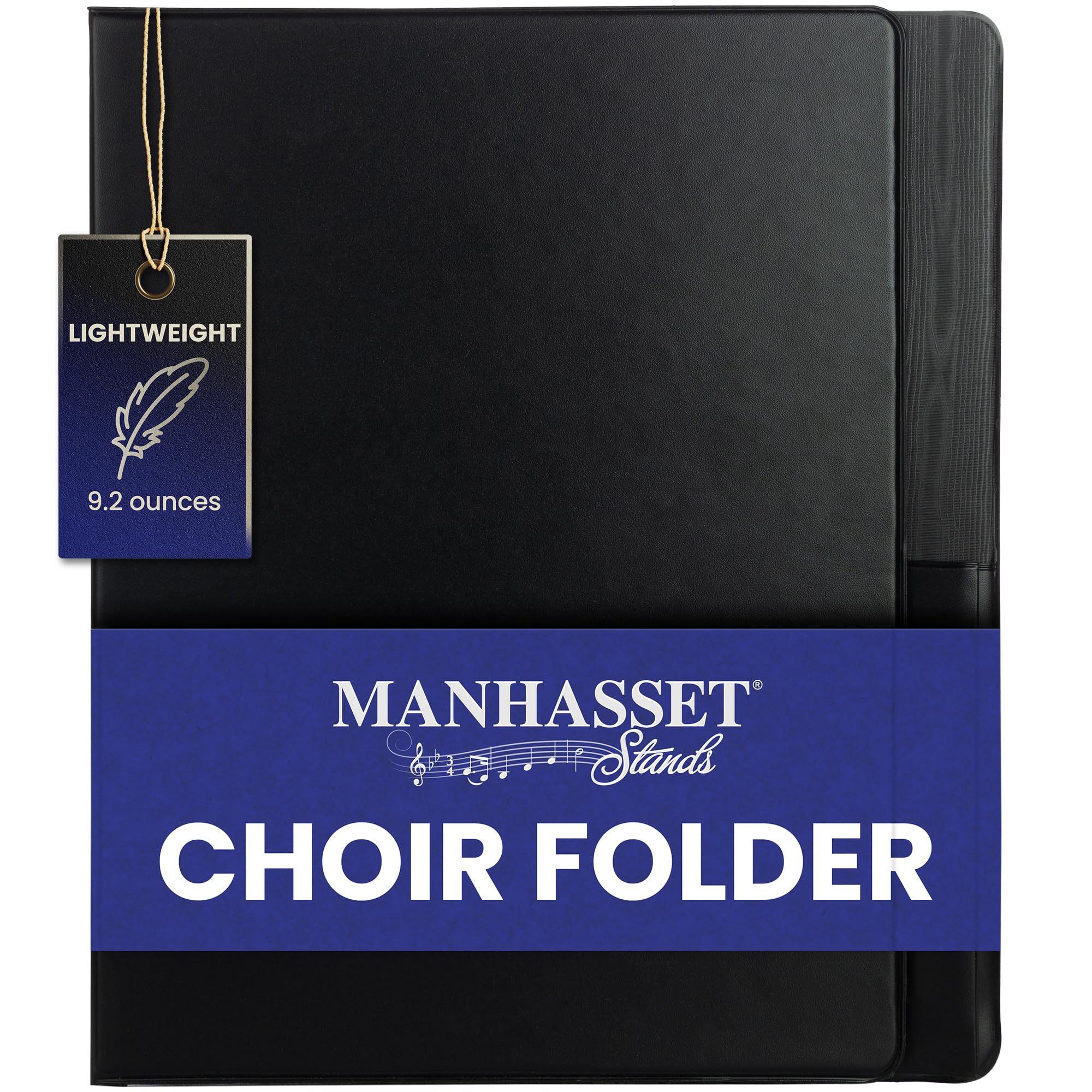 Manhasset Choir Folder With Hand Strap - Sheet Music Folder - Sheet Music Binder for Choir Members