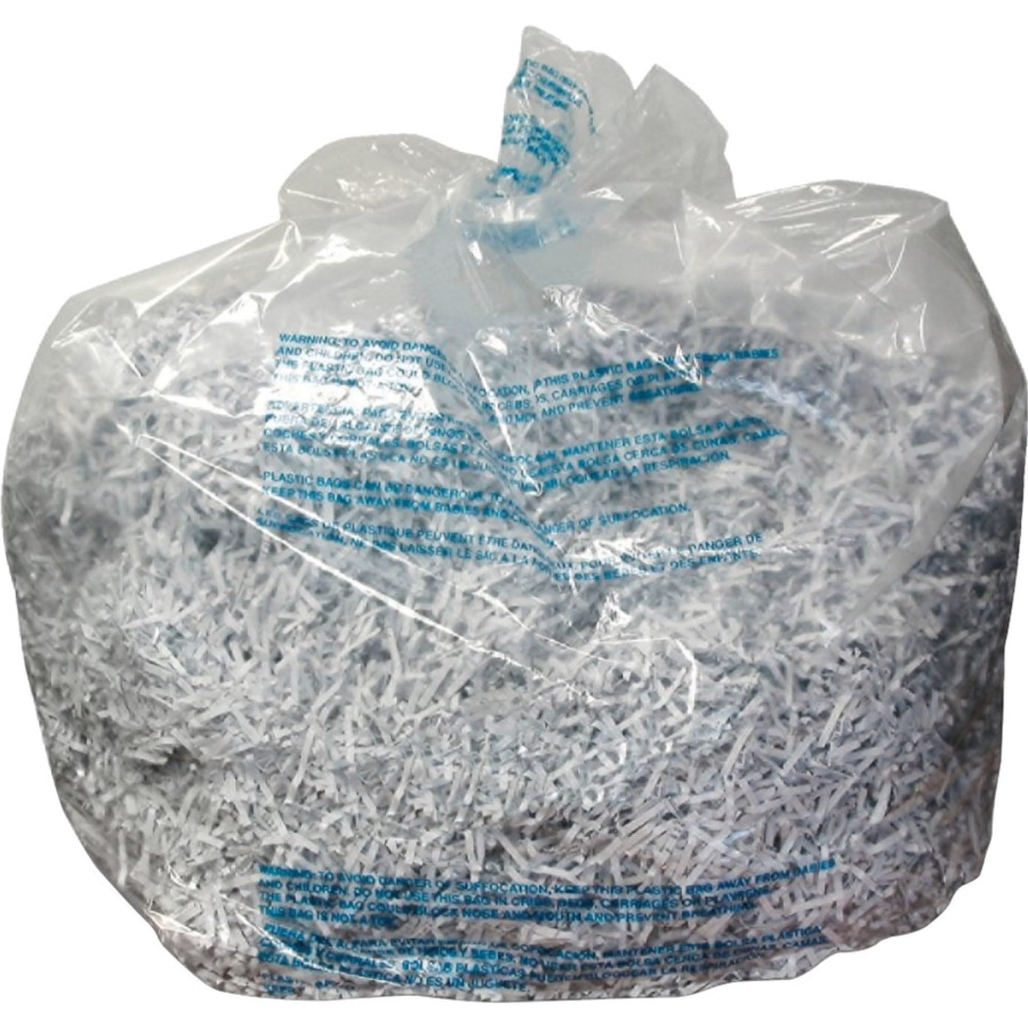 Gbc Shredder Bags, 30 Gallon, Plastic, For 500X, 500M, 750X, 750M And Large Office Shredders, 25/Box (1765015)