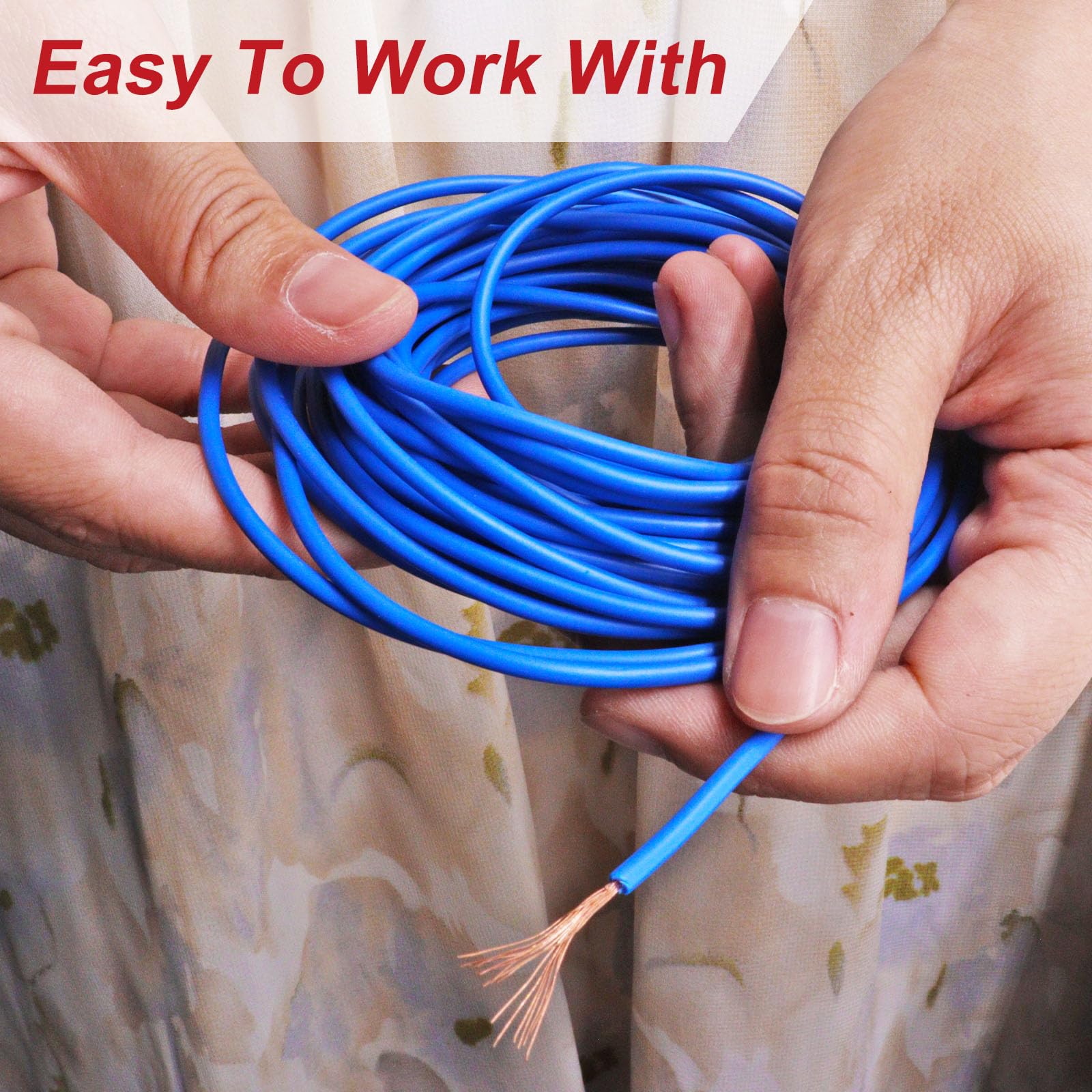 S Sydien 18 Gauge Wire 18 Awg Stranded Wire Pvc Cord Copper Cable 5M/16.4Ft Single Core Flexible Extension Power Cord Remote Wir