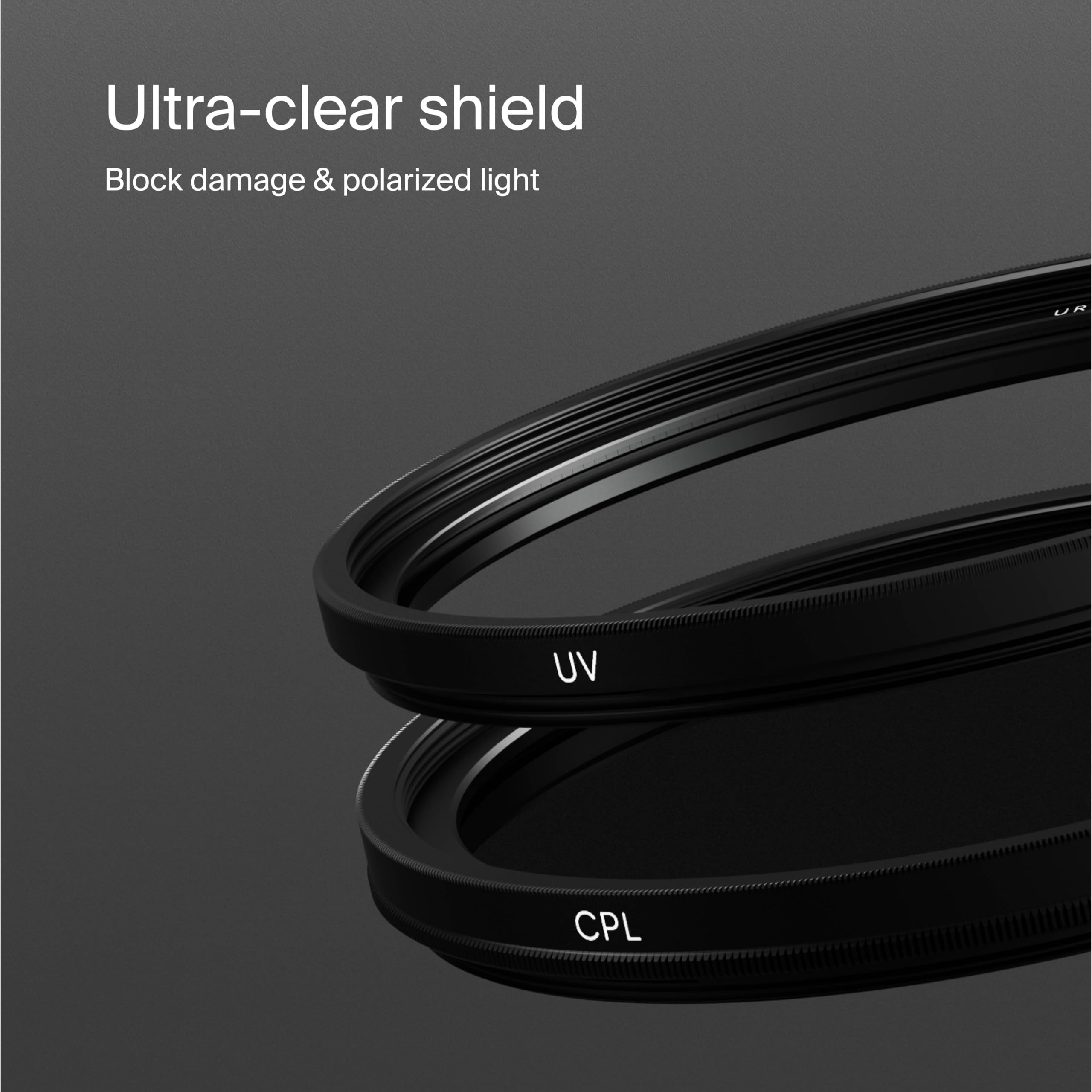 Urth 55Mm 2 In 1 Lens Filter Kit   Uv, Circular Polarizing (Cpl), Multi Coated Optical Glass, Ultra Slim Camera Lens Filters