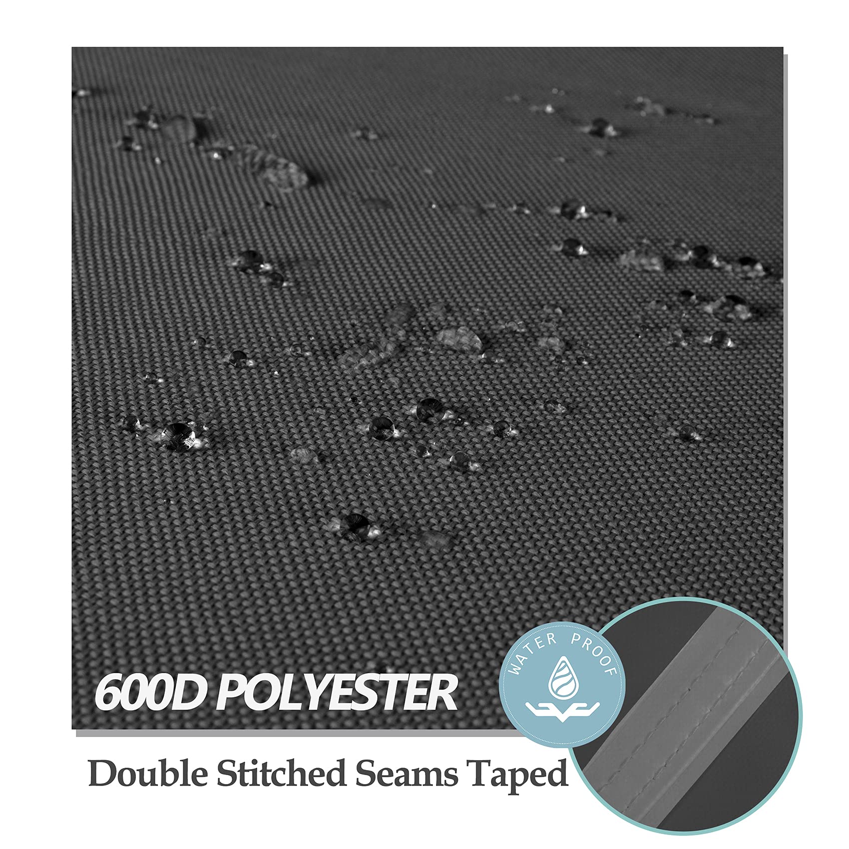 Porch Shield 600D Waterproof Air Conditioner Covers For Outside Units Square Ac Cover Black   30 X 30 X 32 Inch