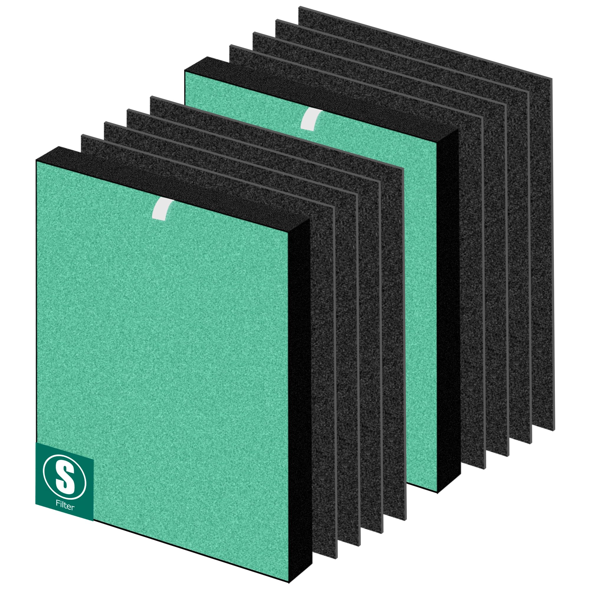 Appliancemates C545 Replacement Filter S For Winix C545 Air Purifier, Replace 1712 0096 00 2522 0058 002, 2    H13 Ture Hepa Fil