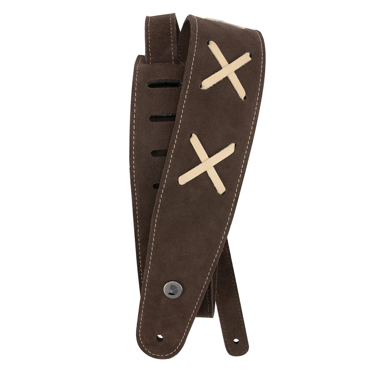 D'Addario 25Vdg00 2.5'' Leather Guitar Strap 2.5'' Leather Strap Vintage   Dg