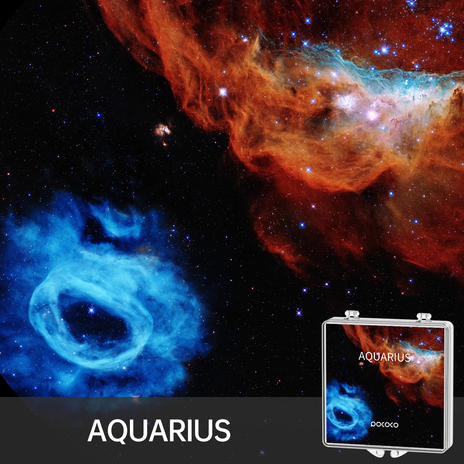 Pococo Immersive Planet Series Galaxy Star Projector Night Light Discs: Realistic Galaxy Patterns, 5K Ultra Hd, 96% Light Transm