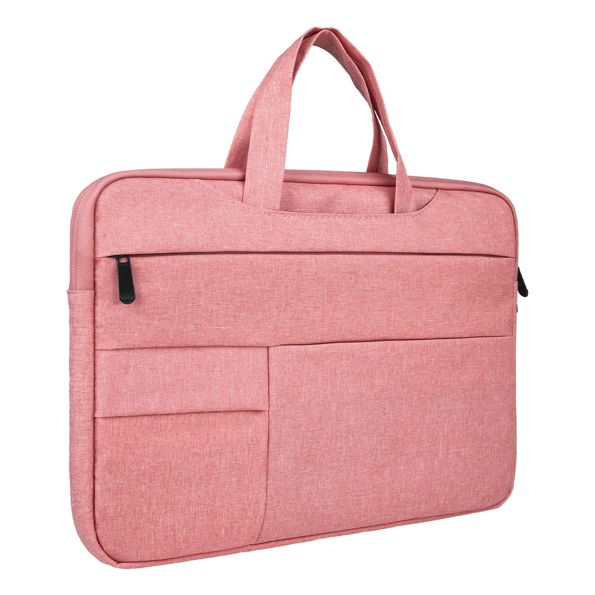 RAINYEAR 16 Inch Laptop Sleeve Case Compatible with Notebook Computer Chromebook Briefcase with Hidden Handle Multiple Pocket Protective Waterproof Bag, Pink