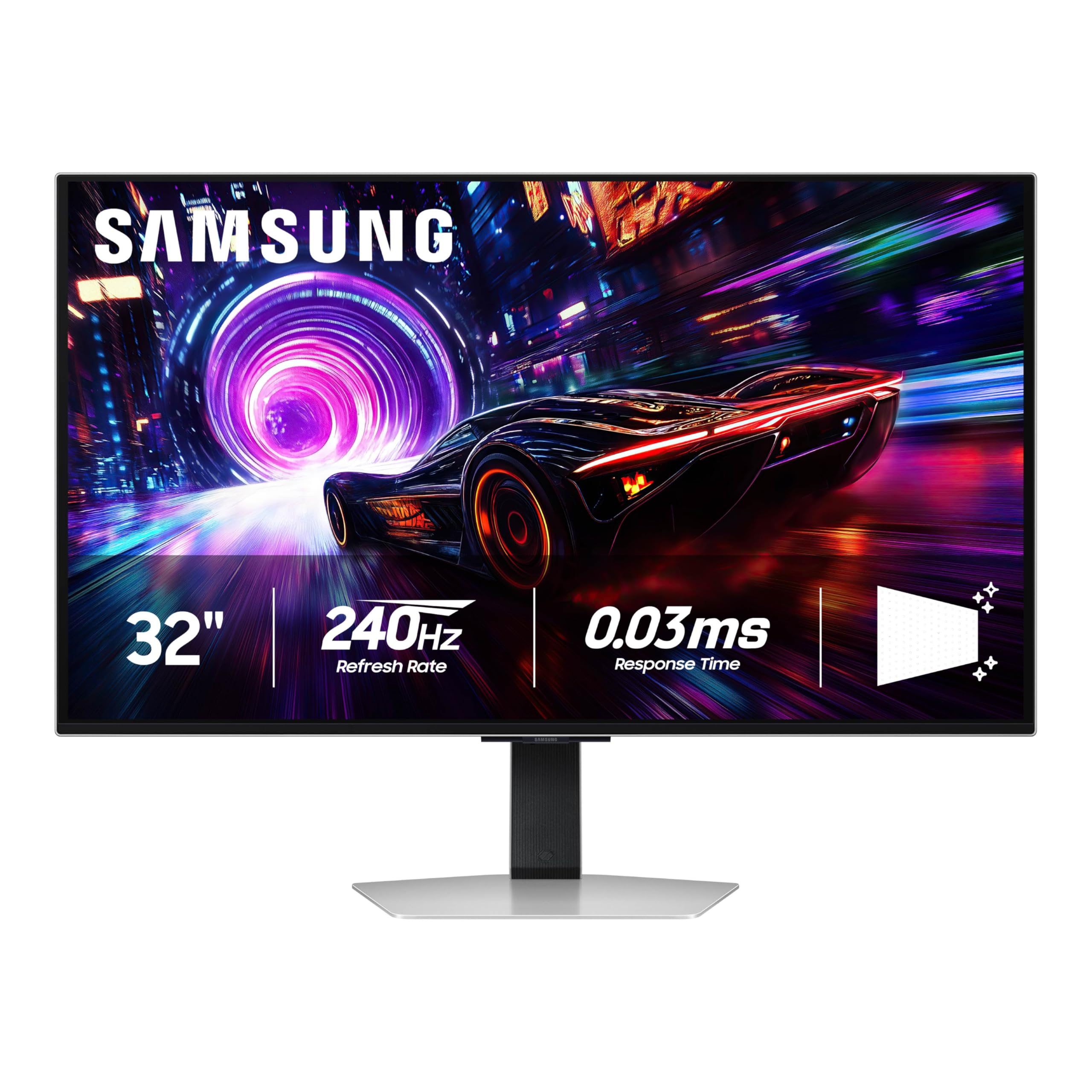 SAMSUNG 32    Odyssey QD-OLED G8 (G81SF), 4K, 240Hz, Gaming Monitor, 0.03ms Response Time, DisplayHDR True Black 400, AMD FreeSy