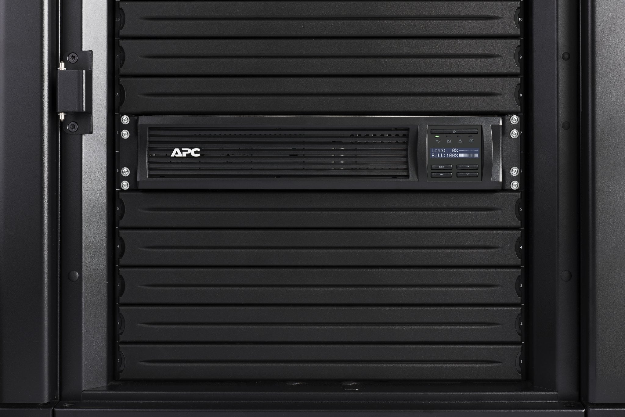 Apc 3000Va Smart Ups With Smartconnect, Smt3000Rm2Uc Rack Mount Ups Battery Backup, Sinewave, Avr, 120V, Line Interactive Uninte