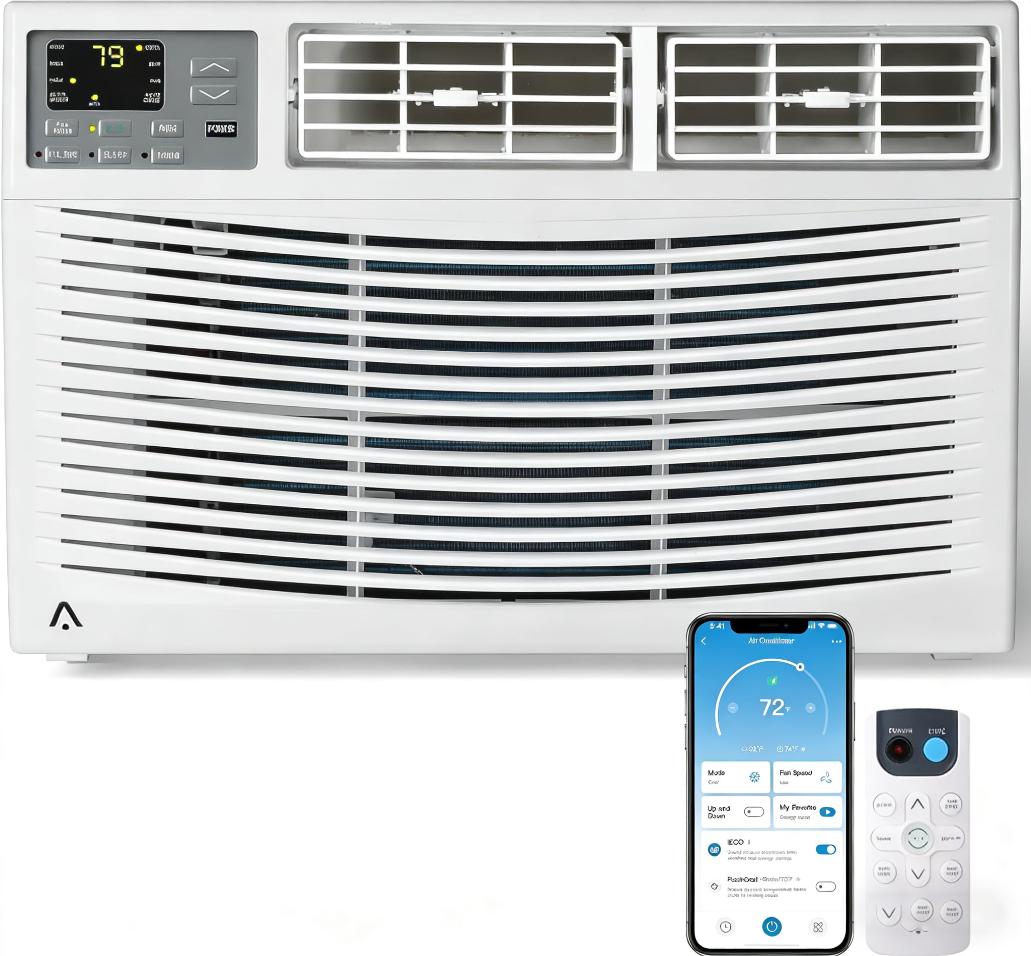 GarveeHome 10000 BTU Window Air Conditioner with WiFi, Up to 450 Sqf for Small Rooms with Cooling, Remote & 4 Fan Speed, Quiet O